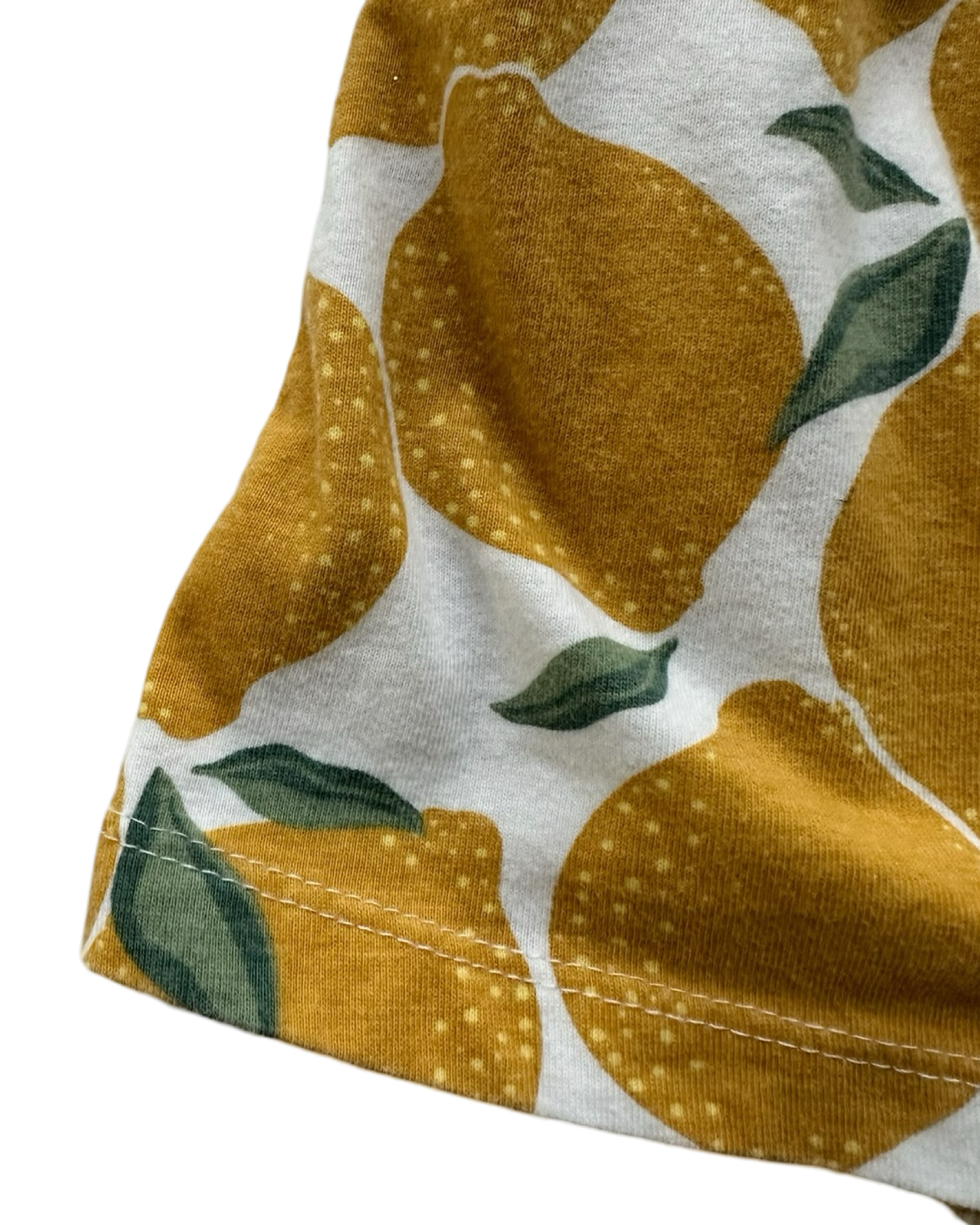 12M Baby Girl Carters Just One You Lemon Print One Piece Bubble Romper