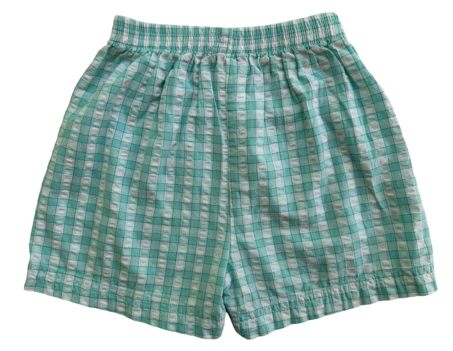 2T Toddler Boys Anavini Classic Mint Green Gingham Shorts