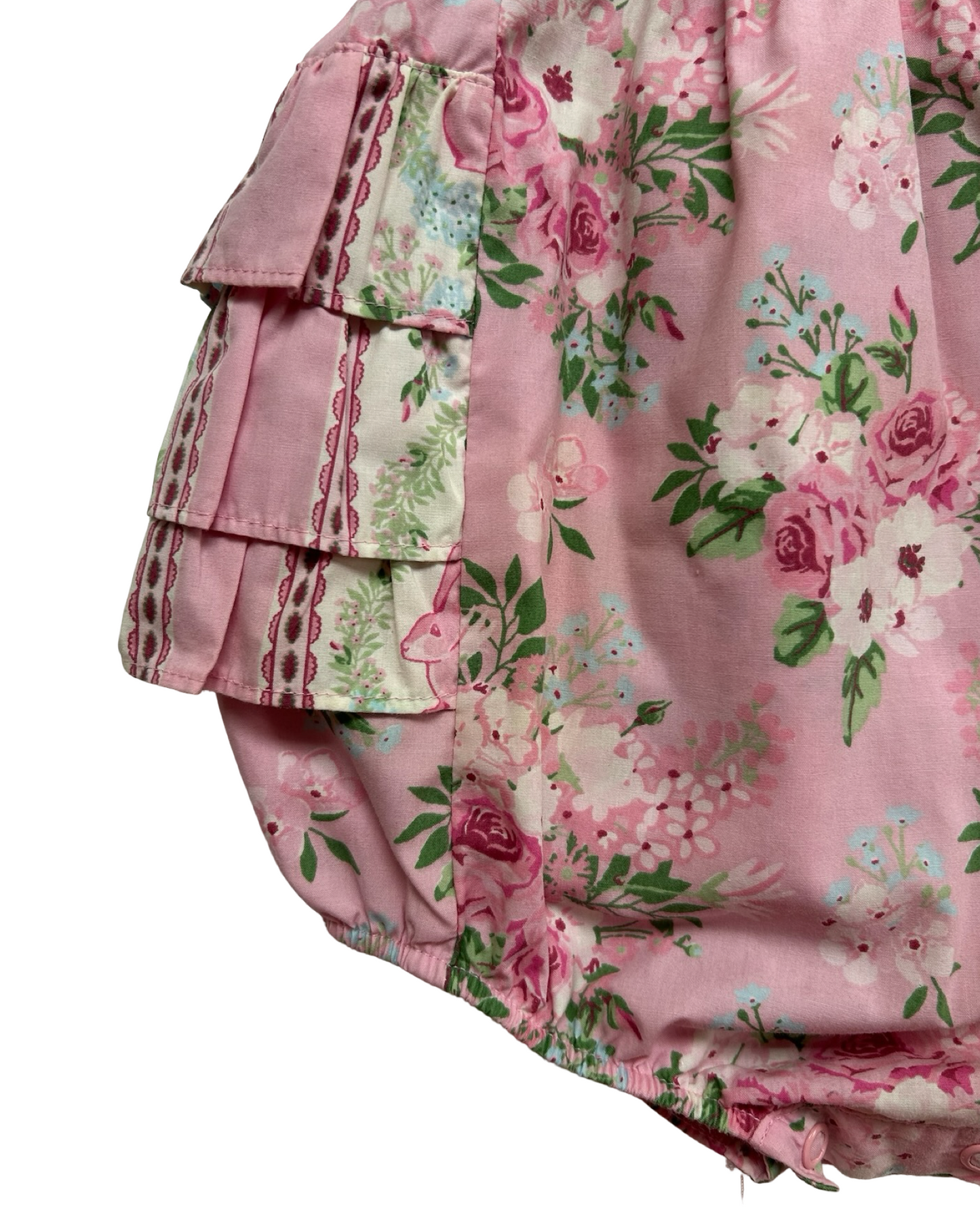 18M Baby Girls Boutique Floral Bubble Romper One Piece.