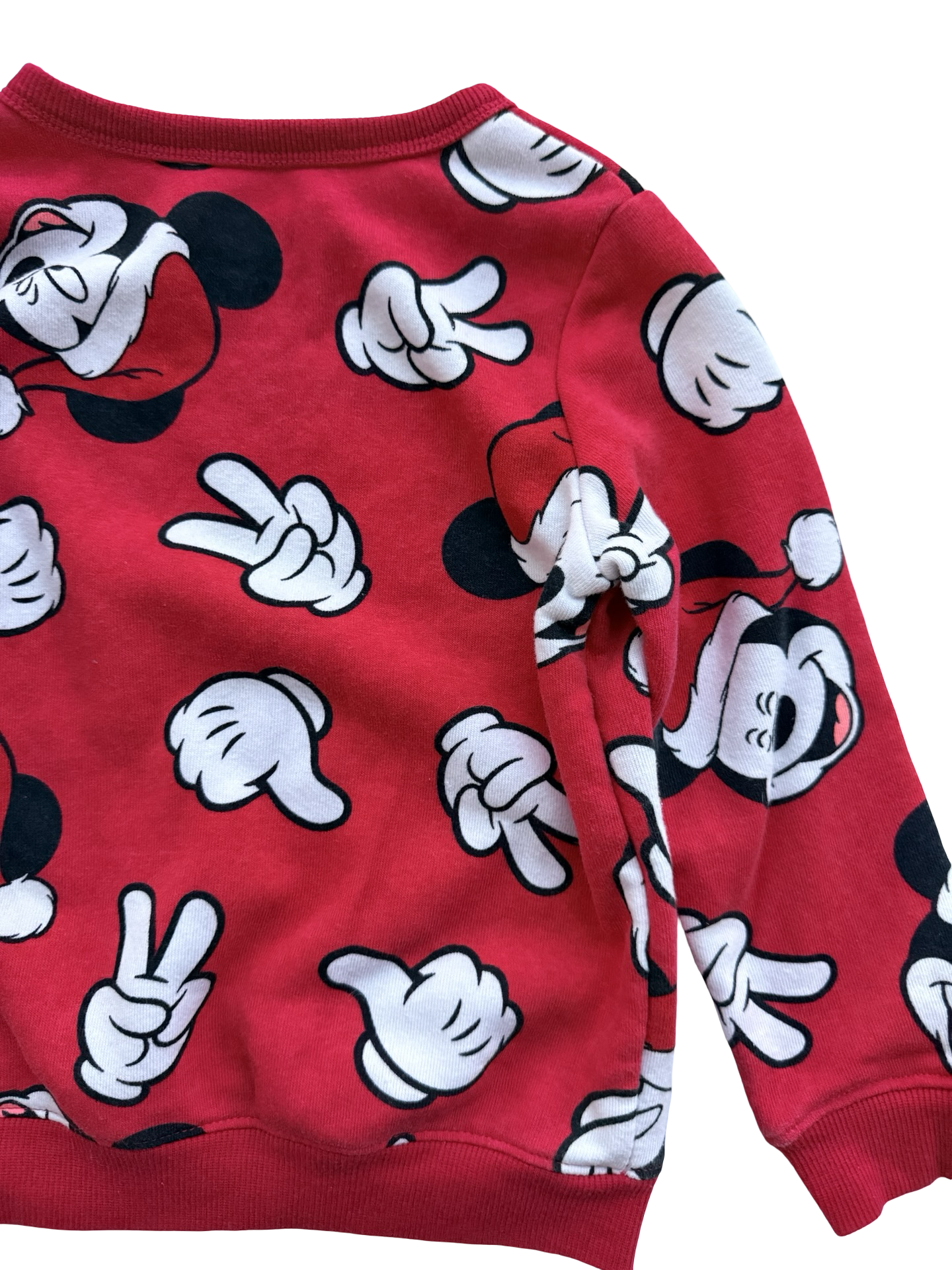 3T Toddler Boy / Girl Red Disney Mickey Mouse Christmas Sweatshirt