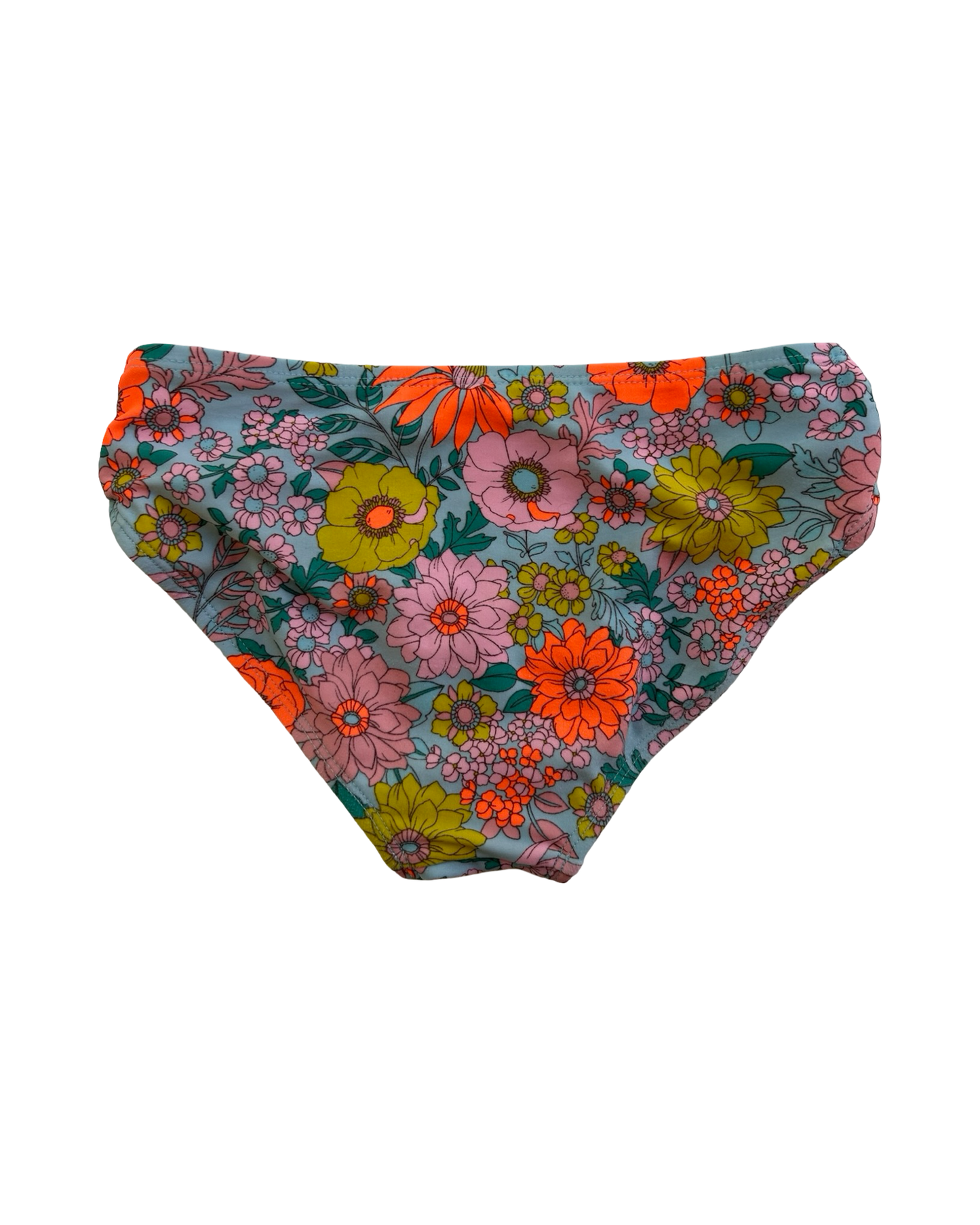 S 6T-7T Toddlers Girls Wildflowers Fun Bikini Set 2 - Pieces.