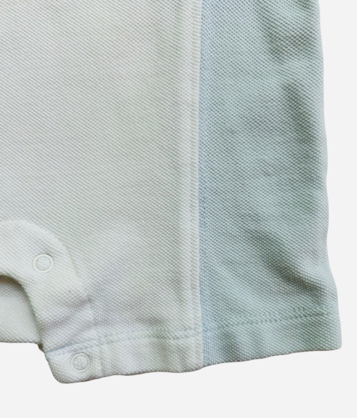 3M Ralph Lauren Polo Baby Boy Light Blue And White Romper