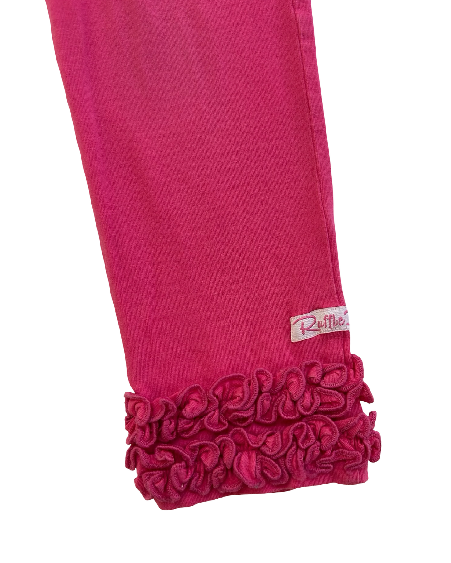 4T-5T Toddlers Girls Ruffle ButtsRuffle Trim Leggings.