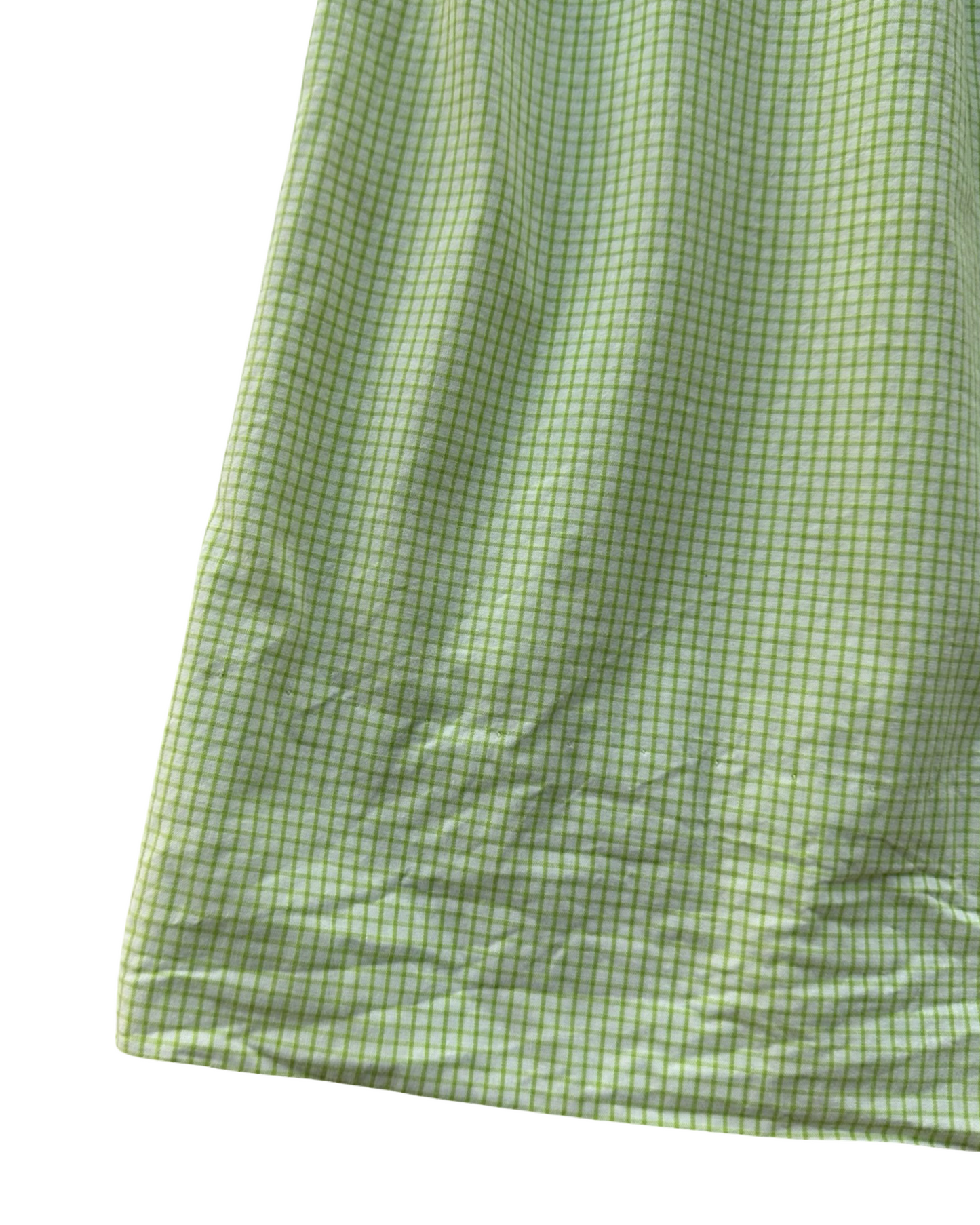 4T Toddler Girl Petit Bebe Christmas Gingham Smocked Santa Claus Dress