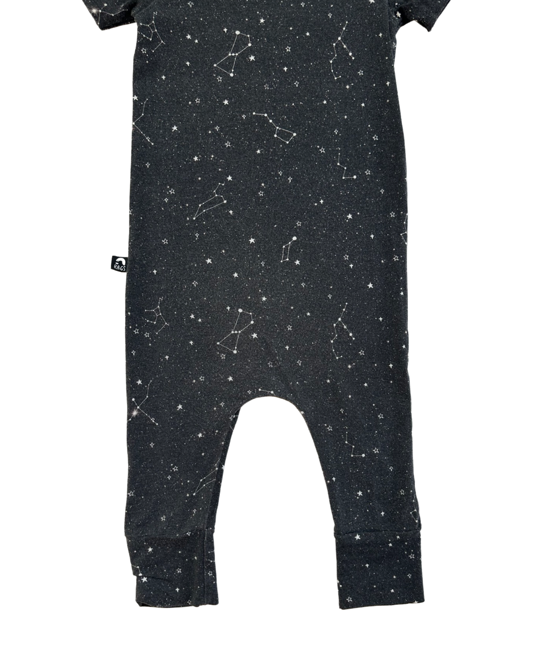 18-24M Baby Boy / Girl Black Constellations RAGS to Raches Romper