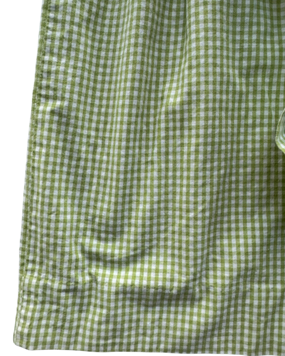 3T Toddler Girl Hartstrings Green Gingham Smocked Flamingo Dress