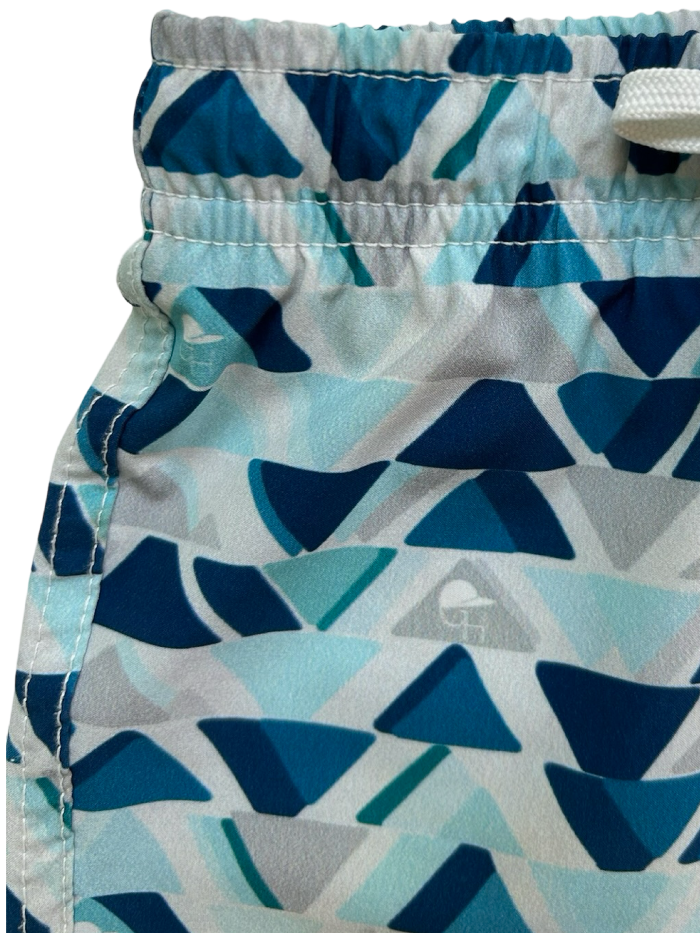 18M-24M Baby Boys George Hats Blue Triangle Print Swim Short Trunks.