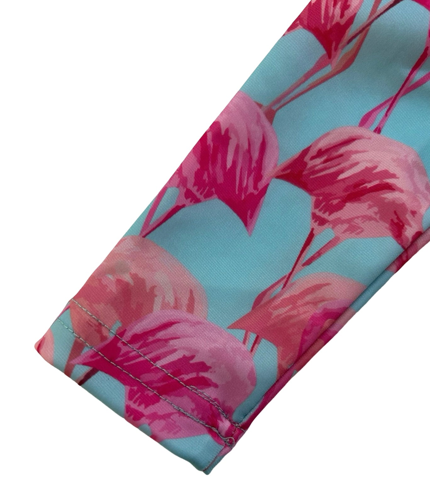 6M - 9M Baby Girls Long Sleeve Ruffle Swimsuit Flamingos 🦩🦩🦩 Print.