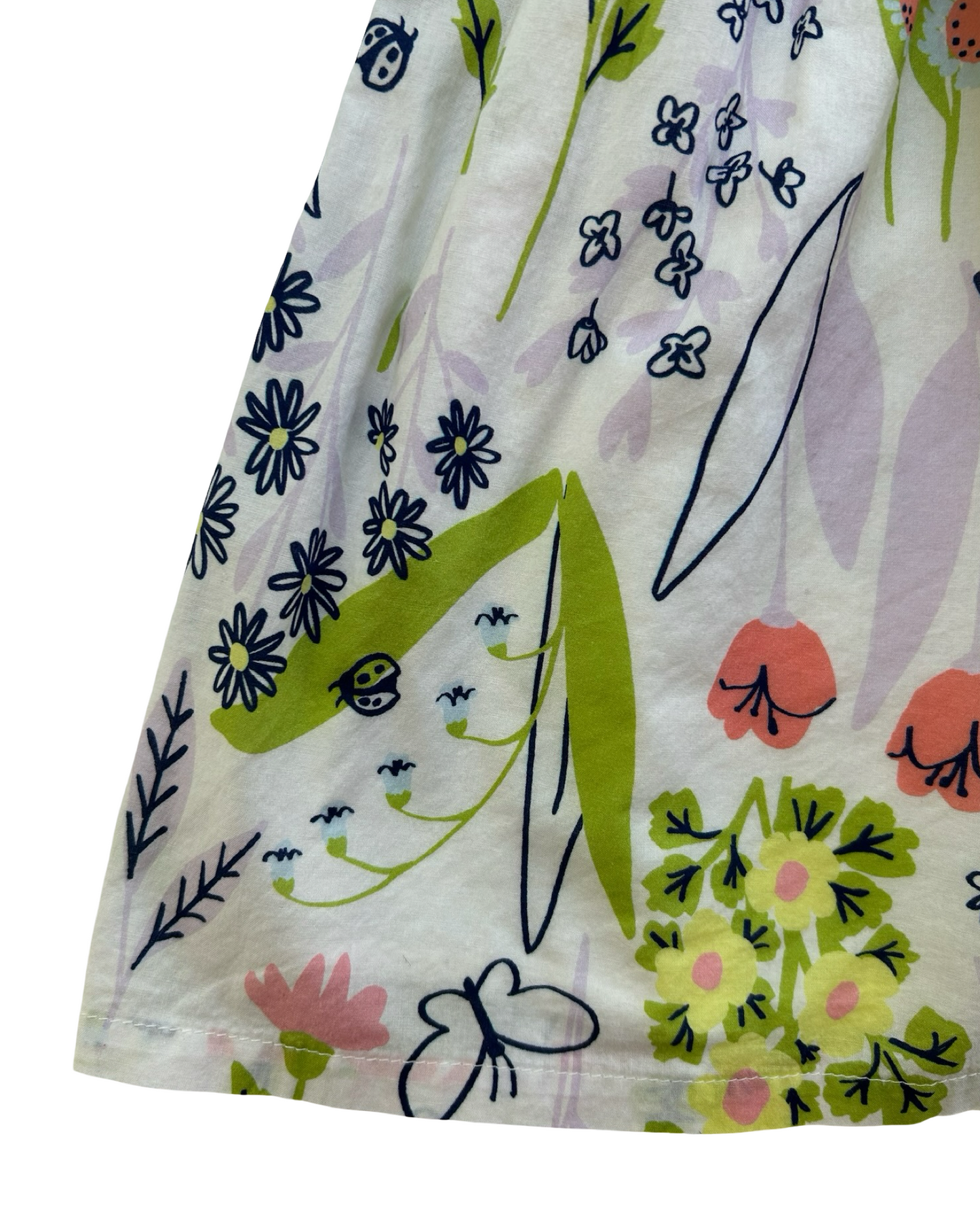 XS 4T-5T Toddler Girls Cat & Jack Button Front Floral Sleeveless.