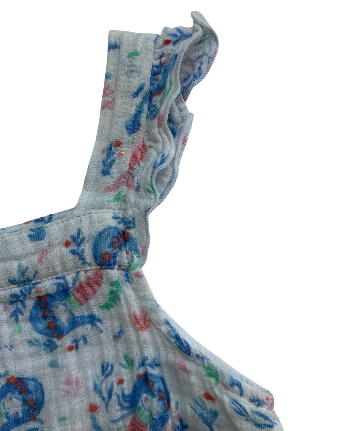 Toddler Girl Angel Dear Colorful Mermaid Dress.