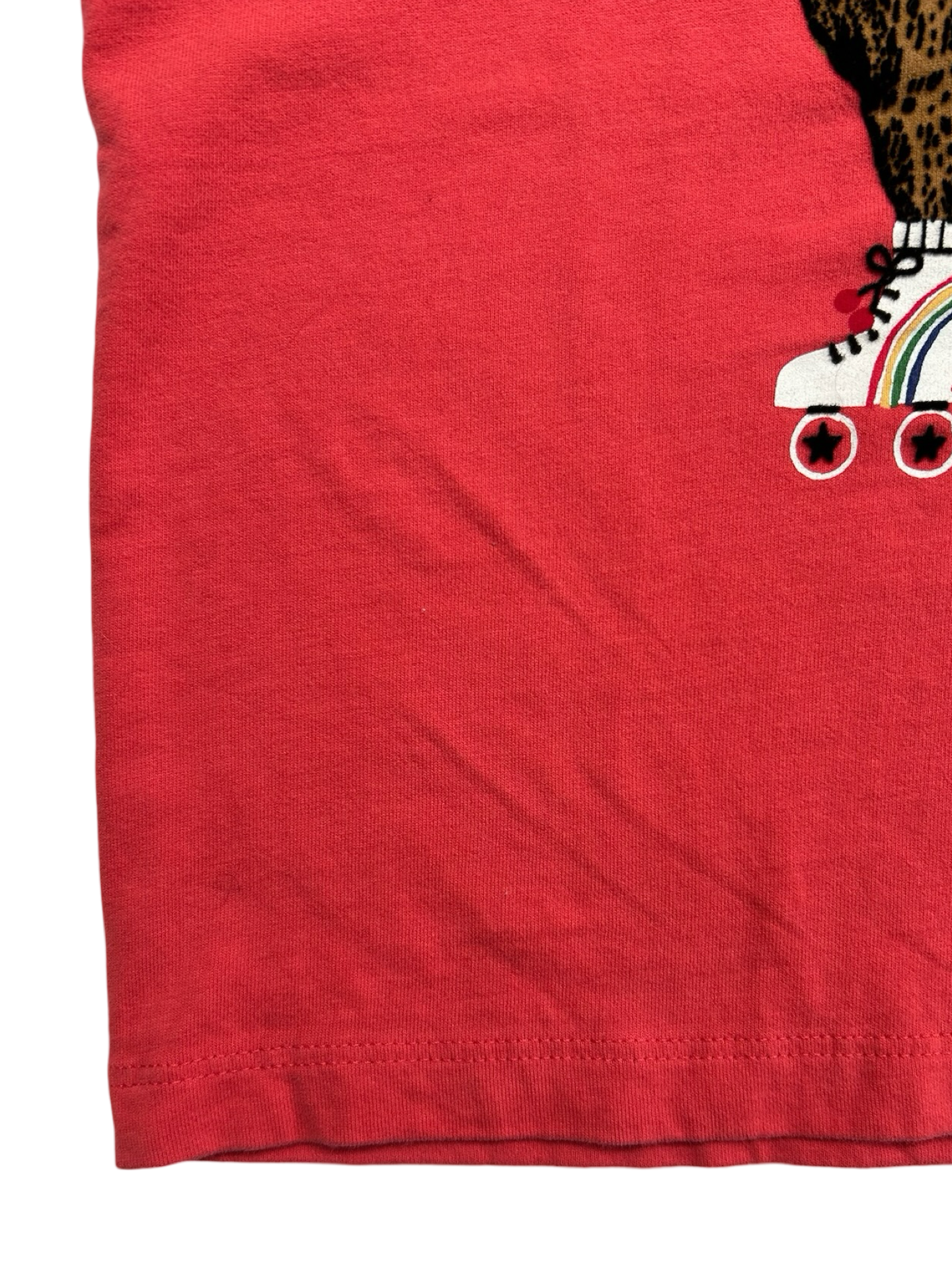 4T Toddler Girls Hanna Andersson Short Sleeve Bear Skating T-Shirt.