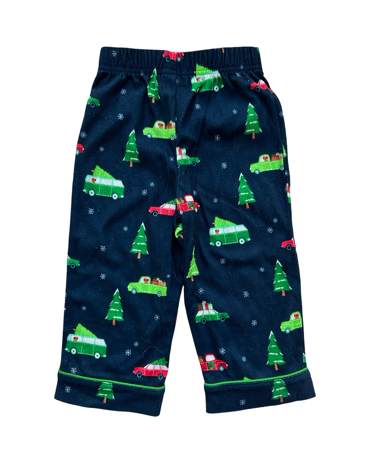 18M Baby Boy Wondershop Flannel Cars 🛻 & Christmas Tree 🎄 Nightwear 2 Pieces Pajama Set