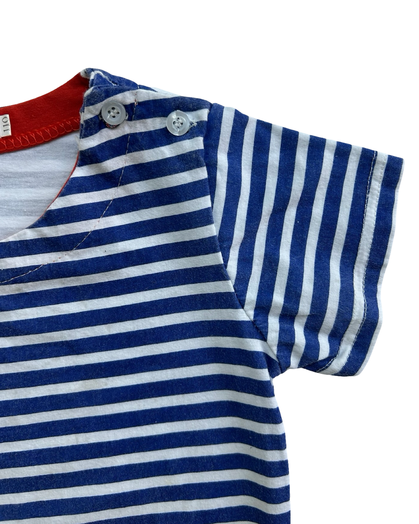 4 Toddlers Girls Fuerjiafushi Striped Easter Bunny Rabbit Short Sleeves Dress.