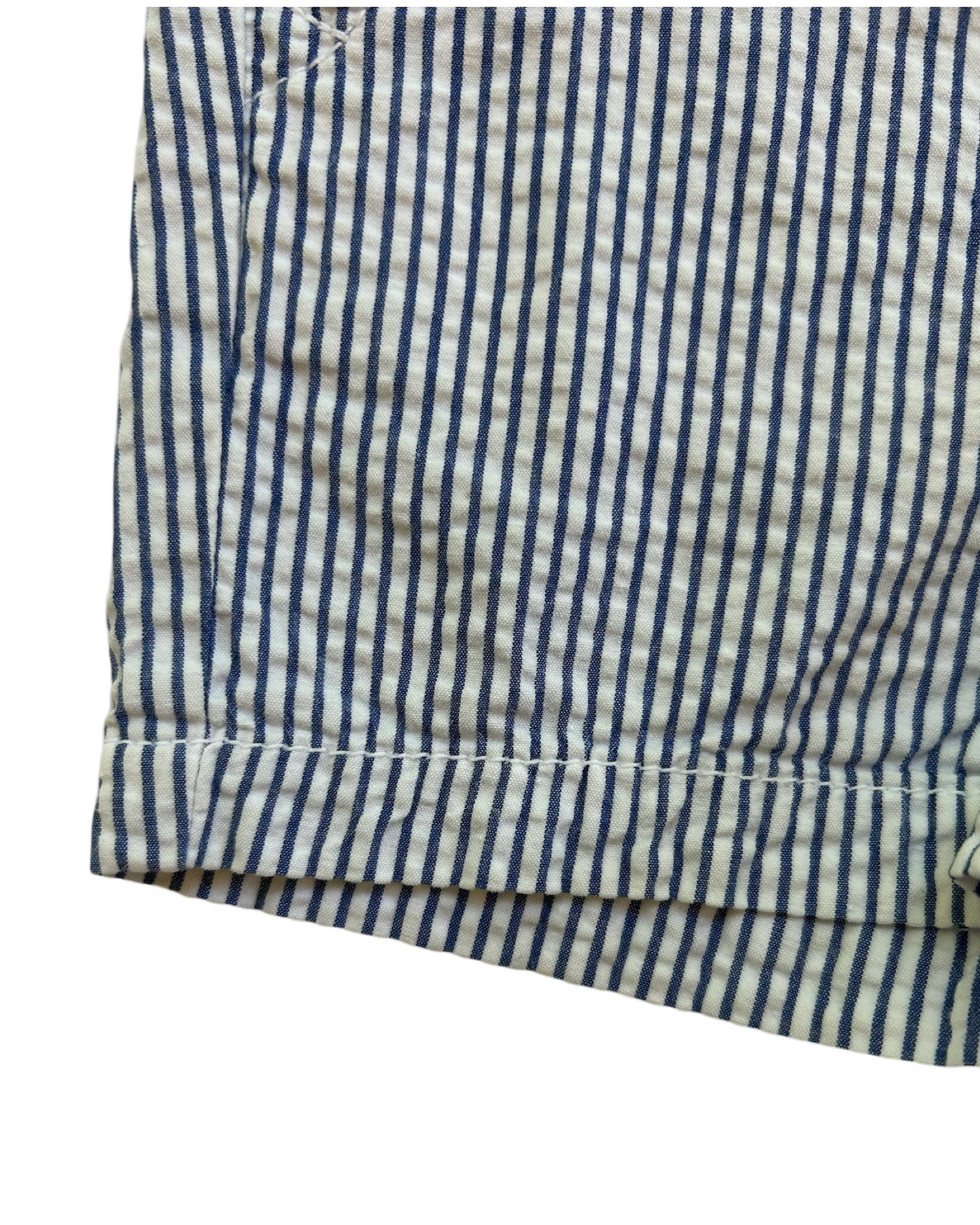 3T Toddler Boy Boutique Sergent Major Freeze Blue Striped Seersucker Shorts