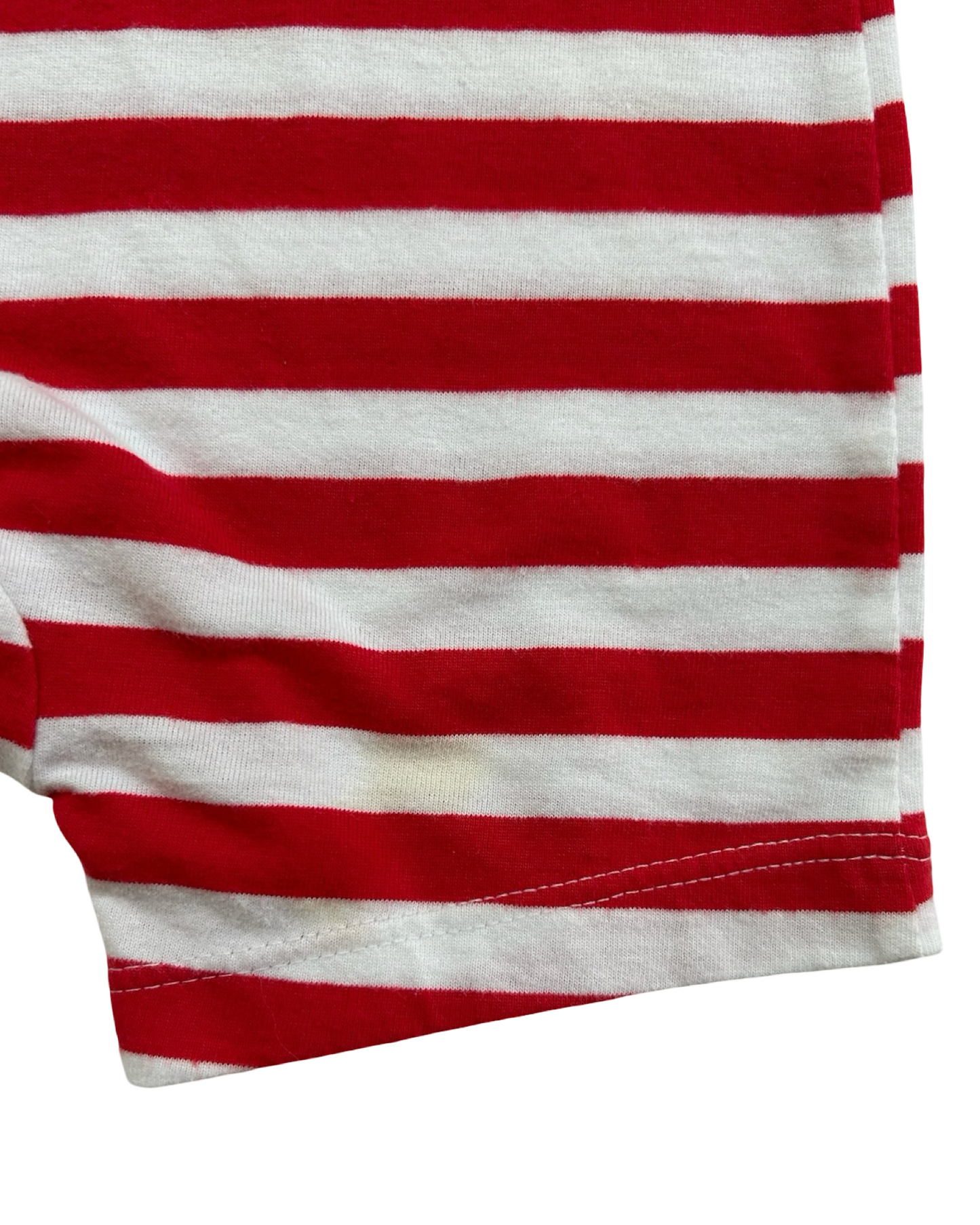 6M-9M Baby Boys Celebrate Patriotic Striped Romper.