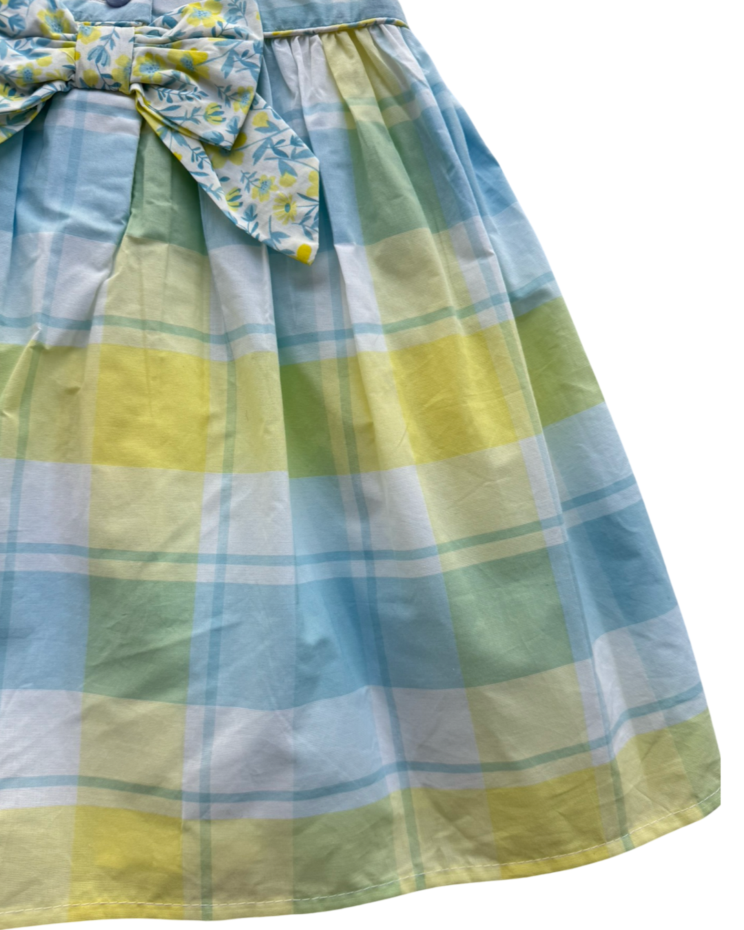 3T Toddler Girl Tommy Bahama Blue and Yellow Plaid Spring Easter Dress New
