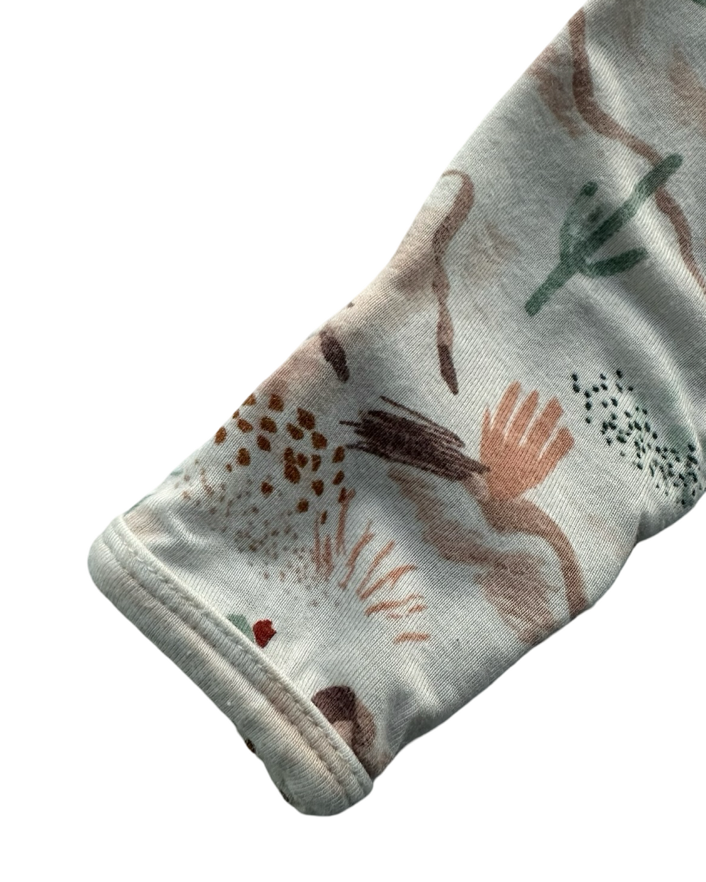 0-3M Baby Girl Angel Dear Spearmint Love, Desert šµ Landscape Print Sleeper Nightgown.