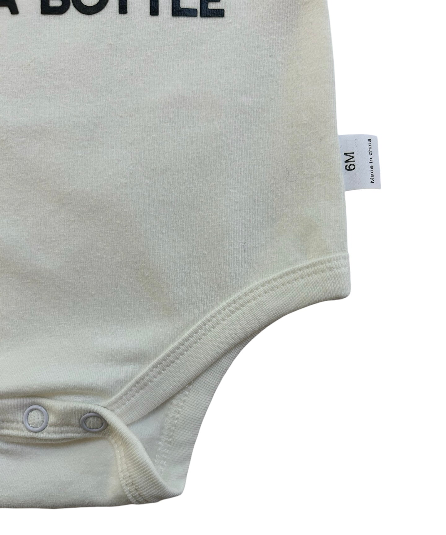 6M Baby Girl / Boy Announcement Bodysuit Party At My Crib 2AM, Letter Print-Romper.