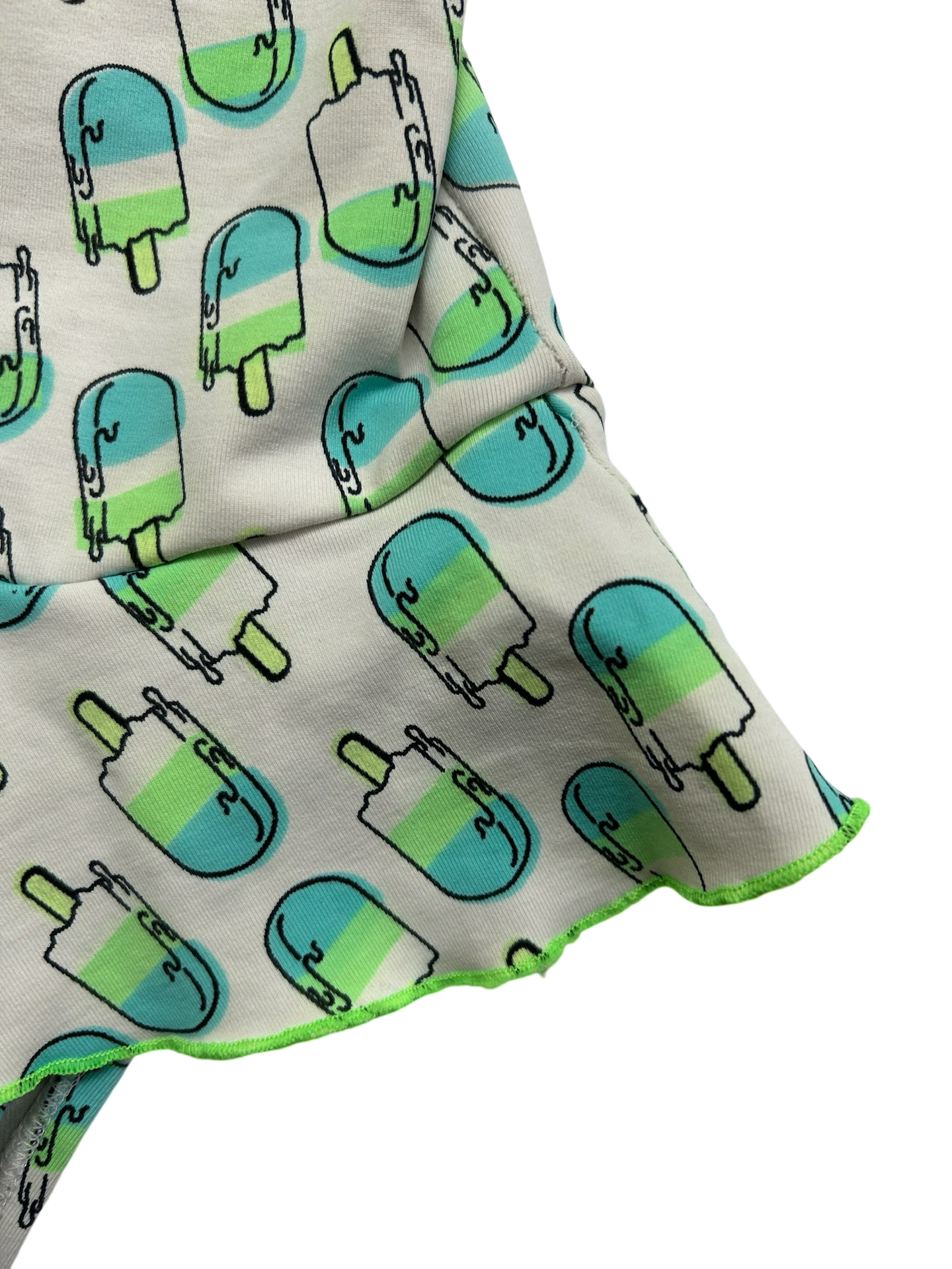 4T - 5T One Piece Swimsuit With Popsicles - Cute & Funny Girls Swimwear.
