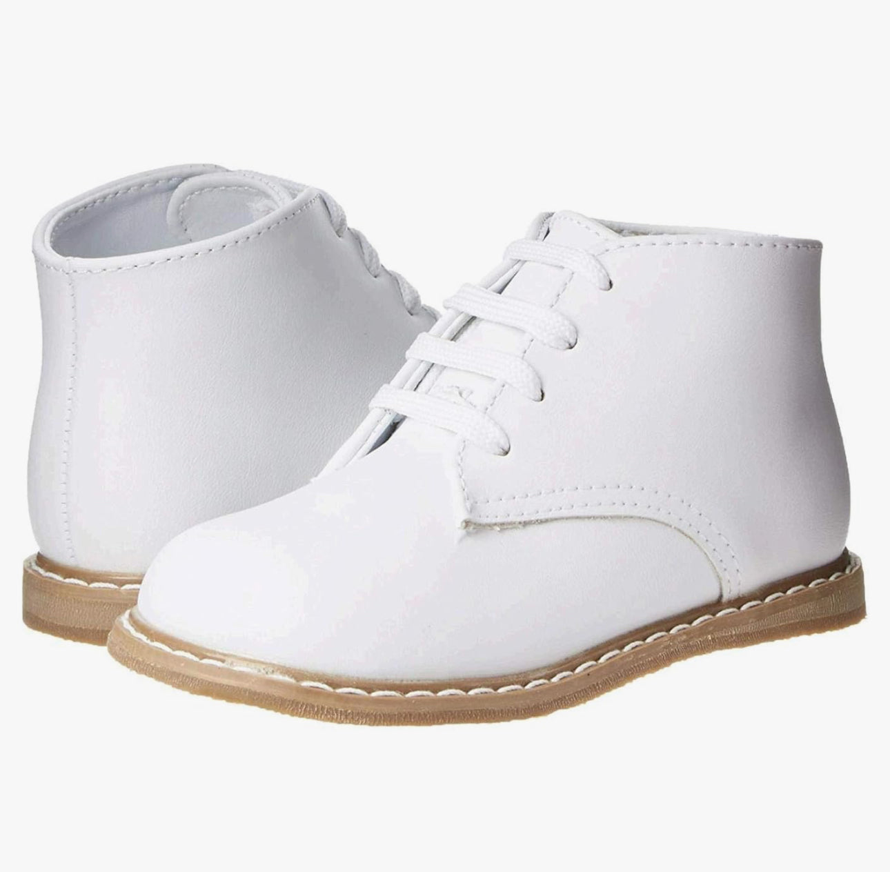 5C Toddler Boy Baby Dear White Leather Dress shoes