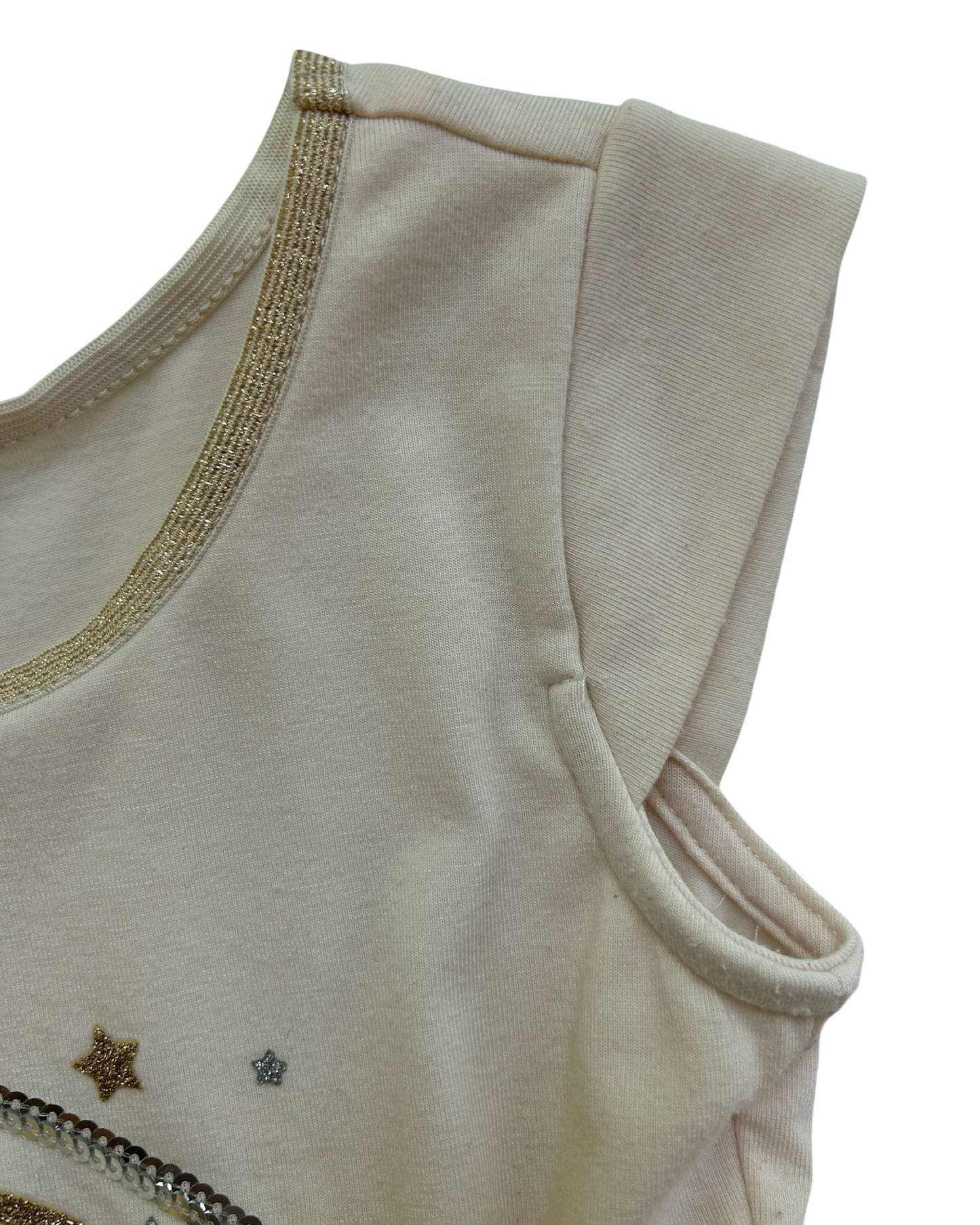 4T Toddler Girl Pink & Violet Stars Tutu Sequin Dress