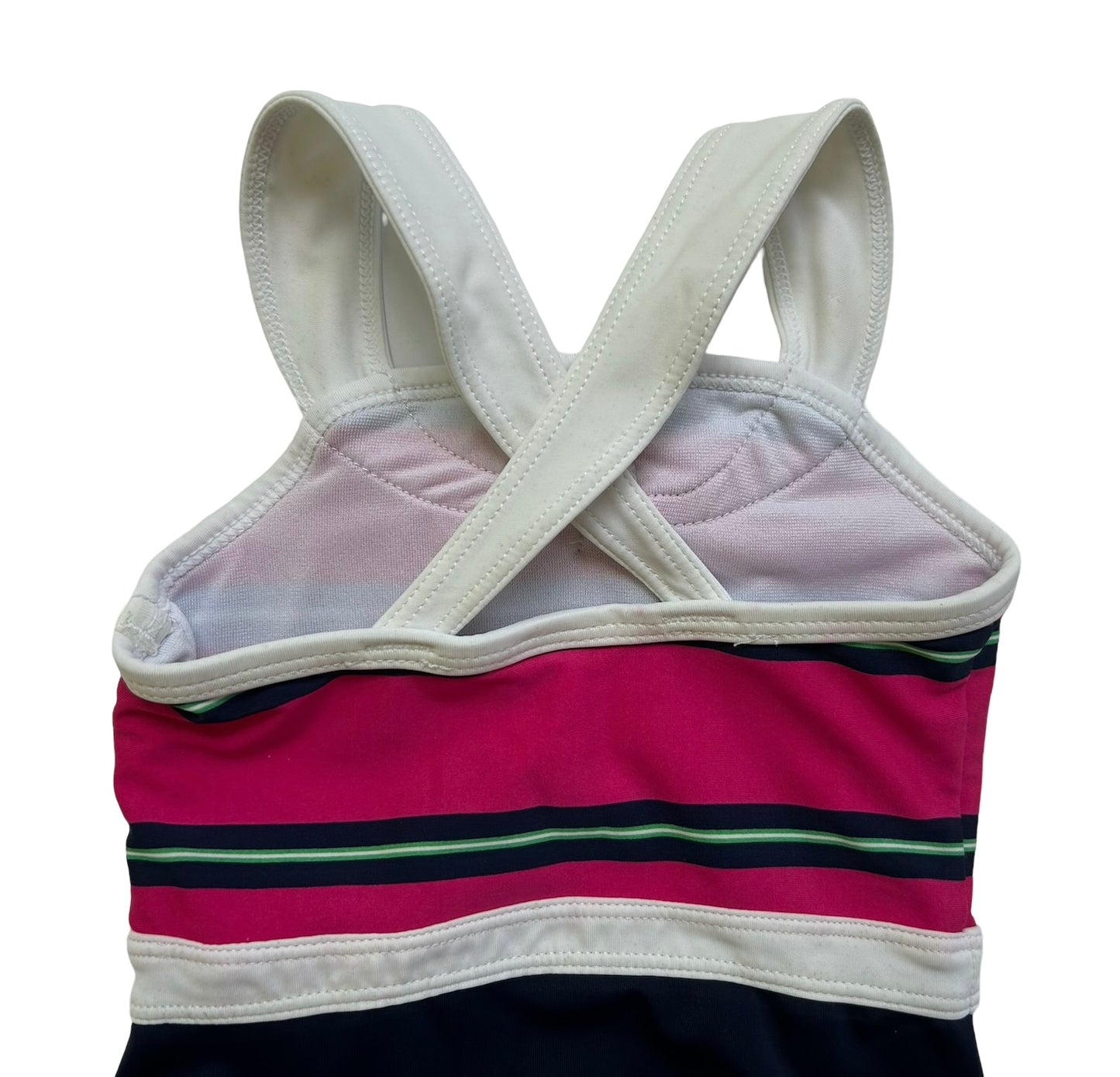 6M - 12M Baby Girl Janie & Jack Striped Nautical Swim Suit One Piece