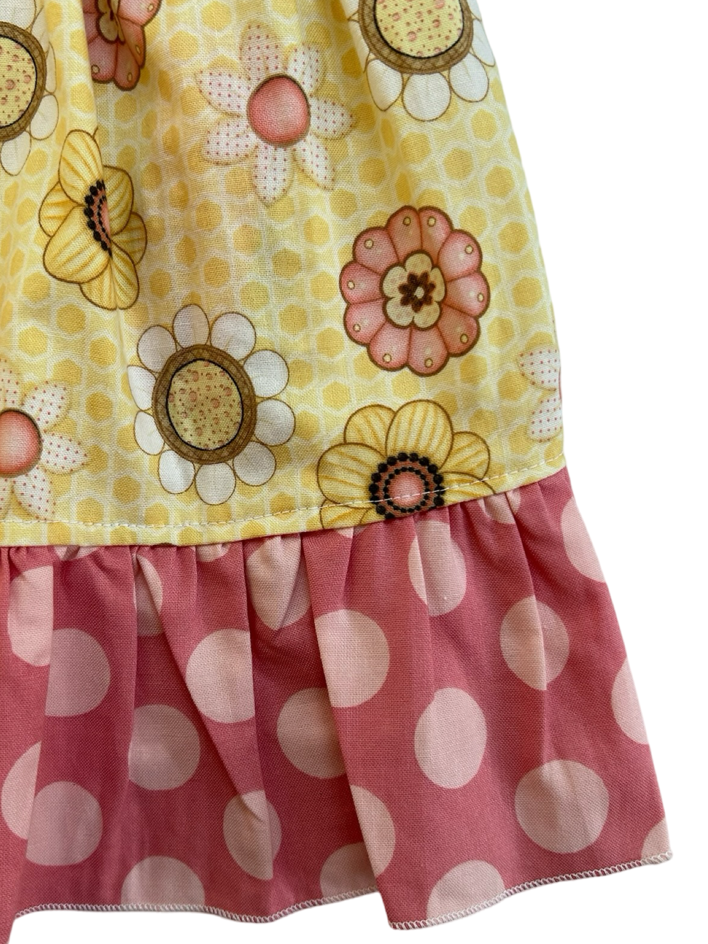 3T Toddler Girl Best Dress Ever Boutique Ruffle Floral / Dot Dress.