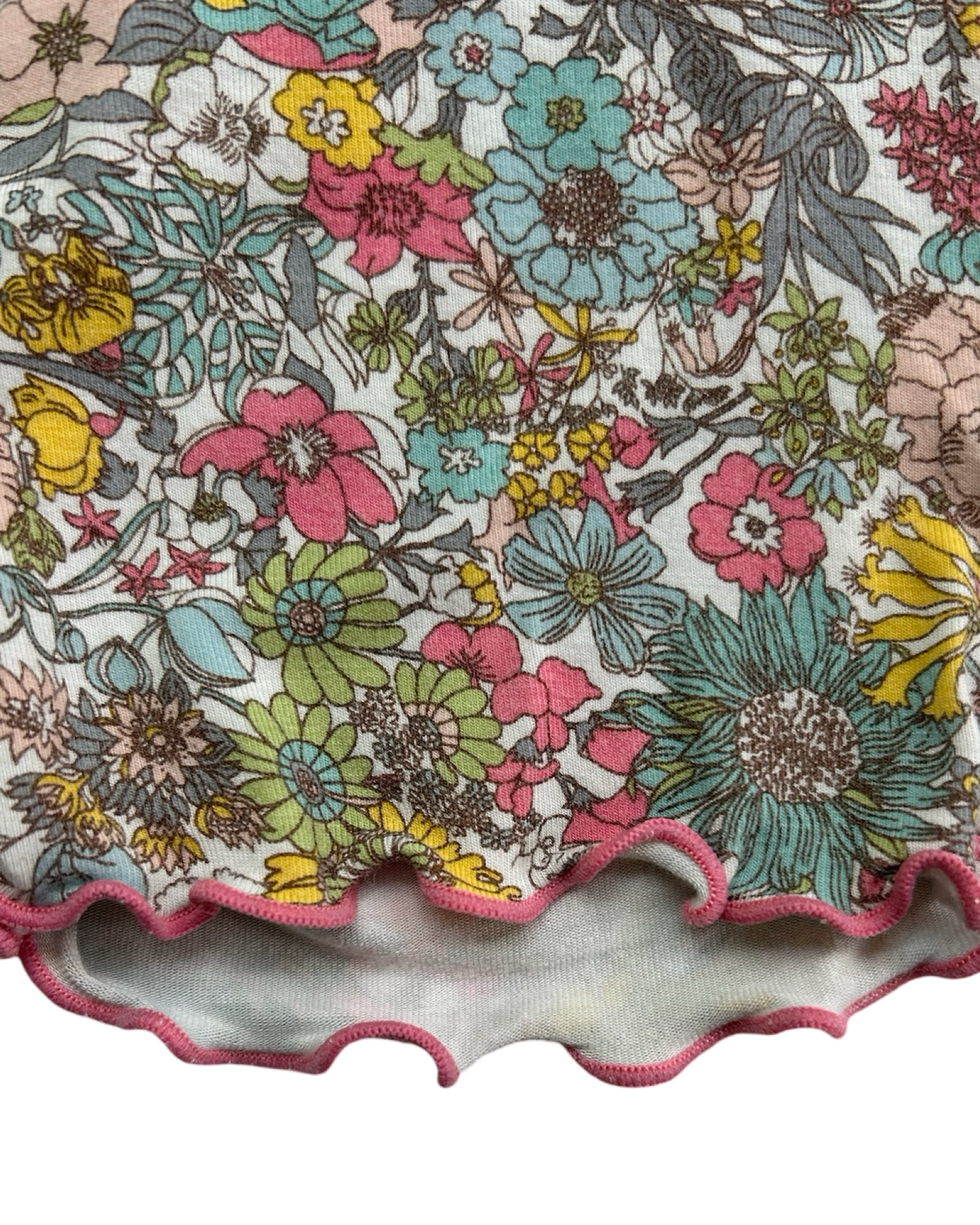 3T Toddler Girl Vaenait Baby Floral Sleepwear Pjs Top, One Piece.