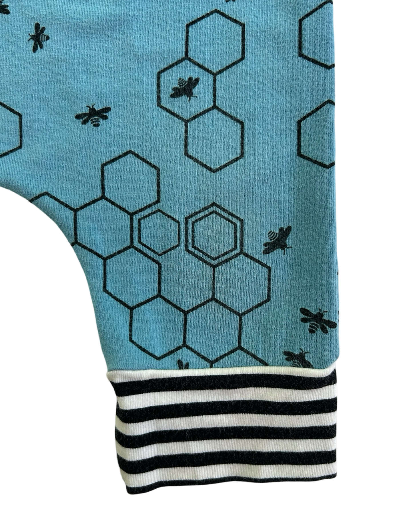 3T /4T Toddler Boy / Girl RAGS to Raches Blue Honeycomb Bee Tank Shortie Romper