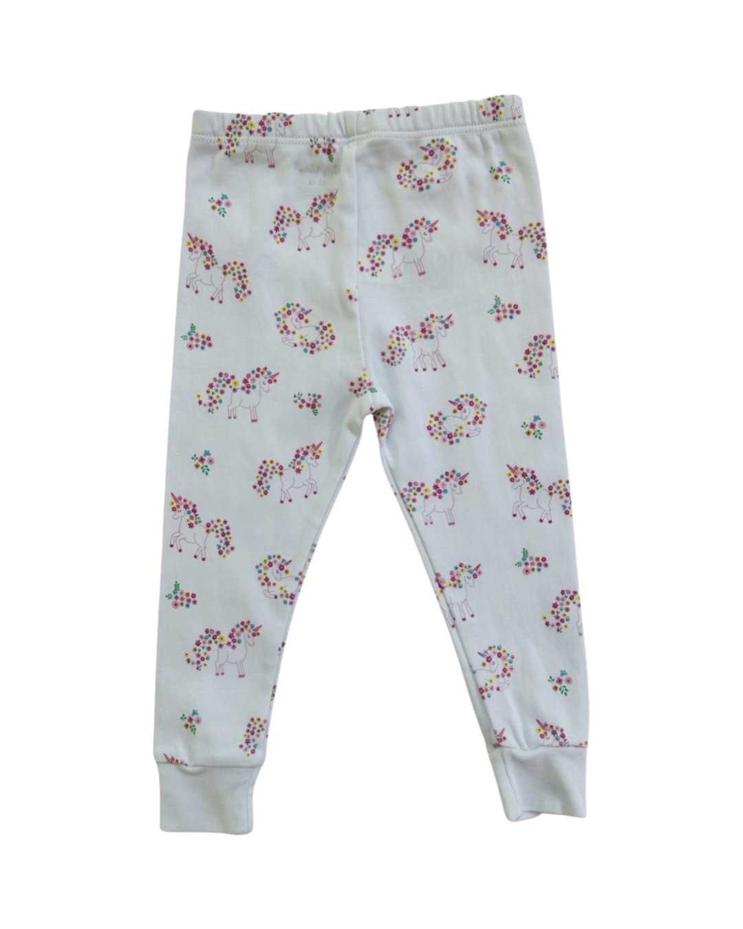 12M-18M Baby Girl Kissy Kissy Unicorns Garden Sleepwear 2Pc Long Sleeve PJs