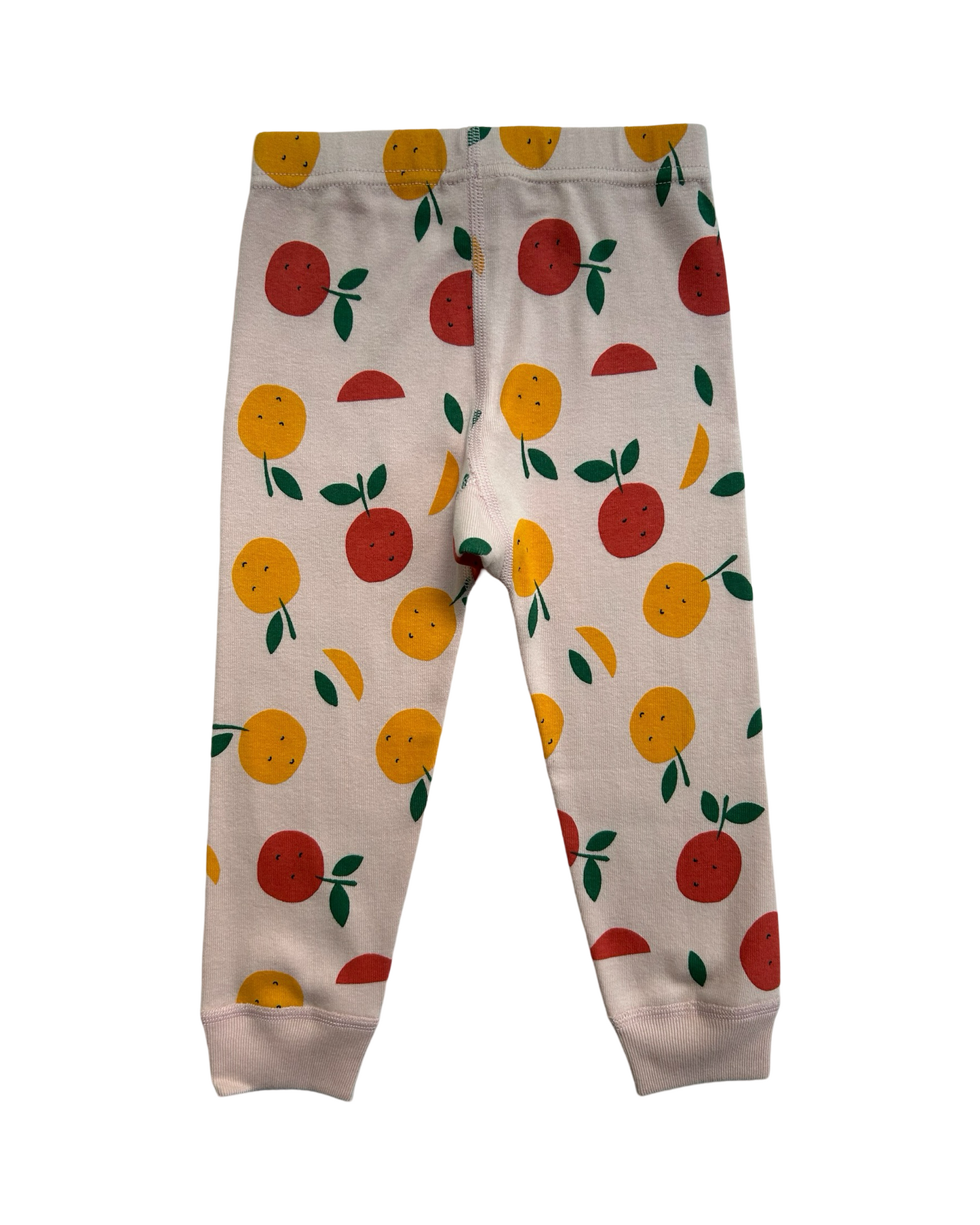 18M-24M Baby Girl Hanna Andersson Long Sleeve Fruit Tangerine PJs