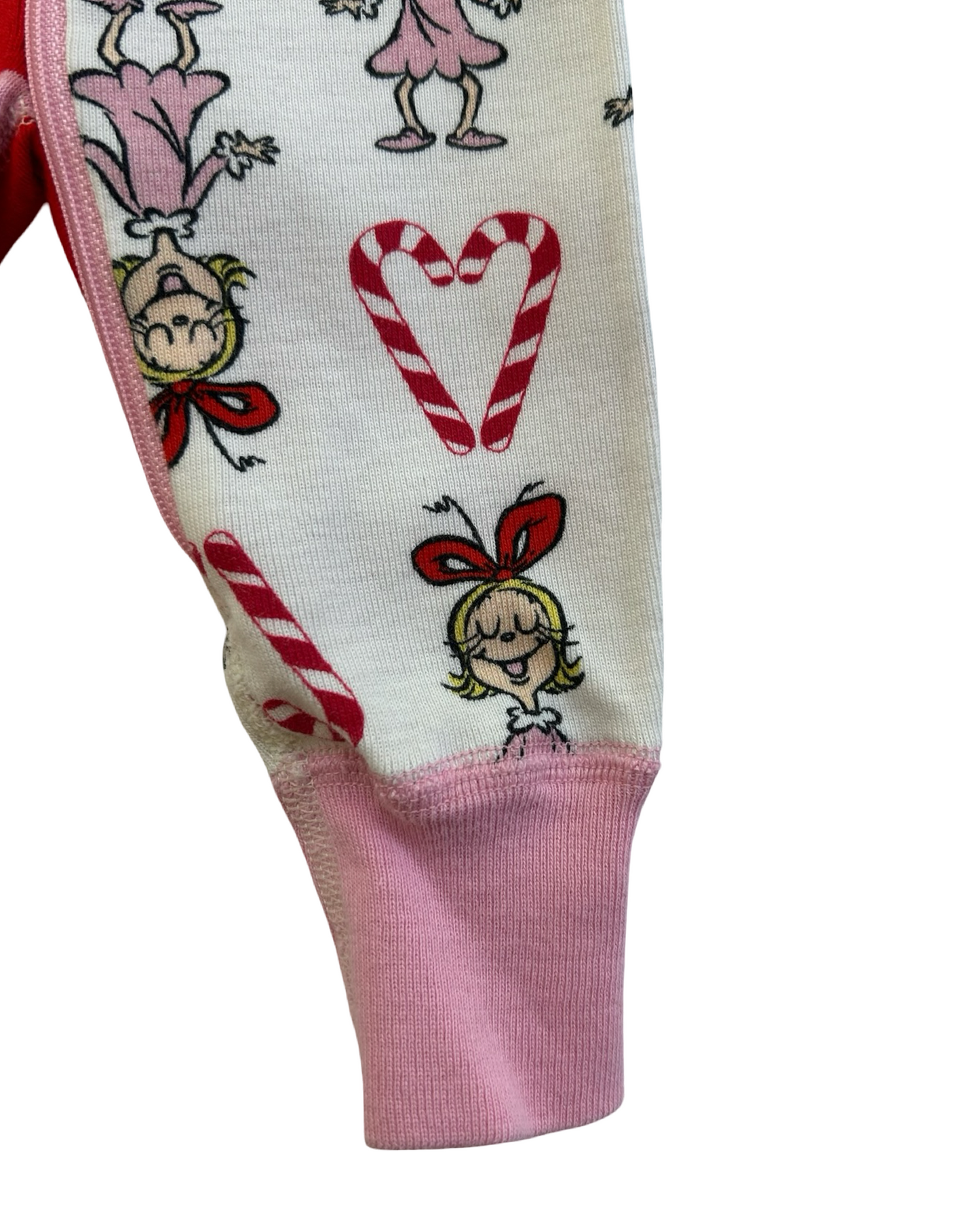 0-3M Baby Girl Hanna Andersson The Grinch Dr Seuss Cindy Lou Who PJs