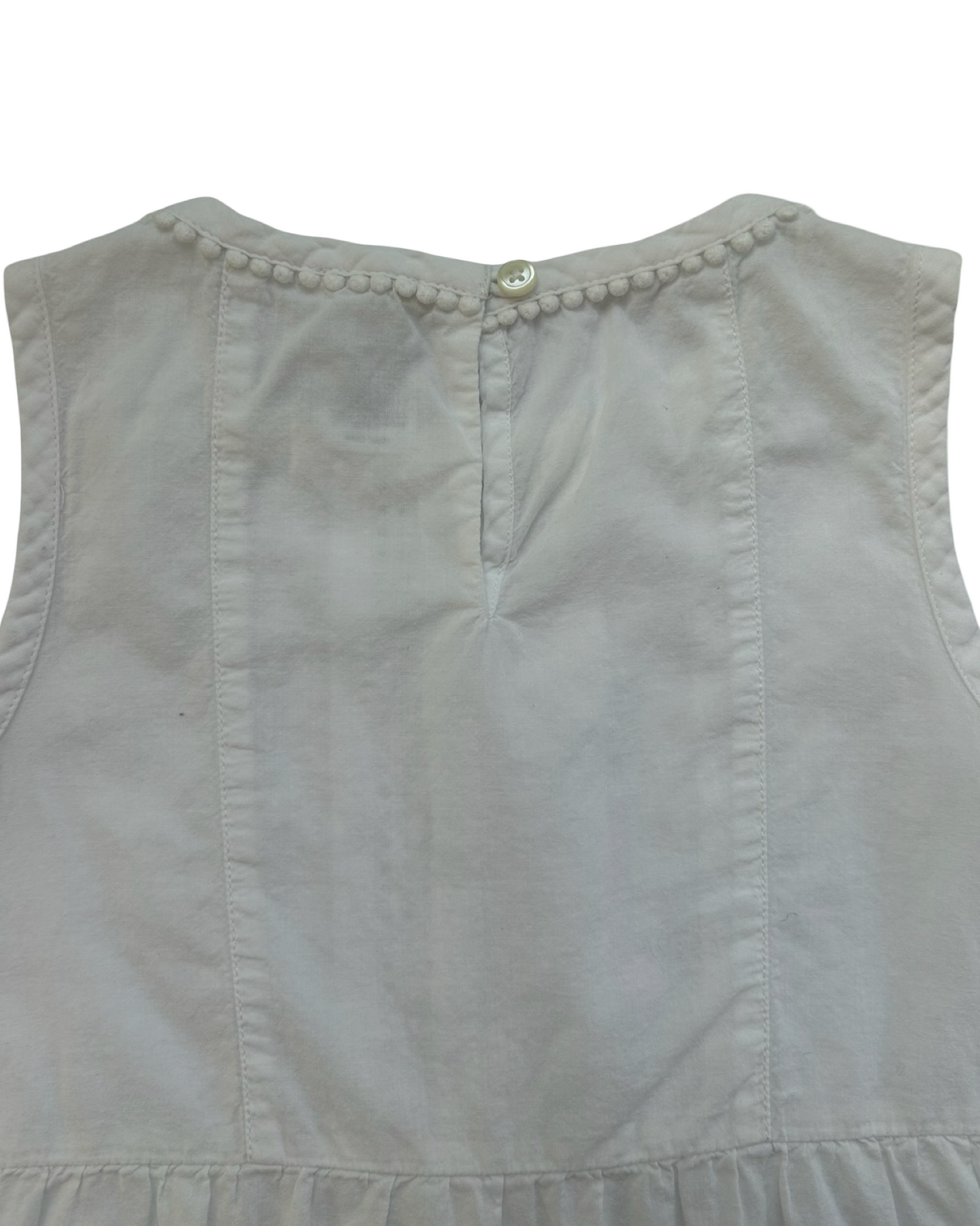 4T-5T Toddlers Girls Crewcuts Eyelets Sleeveless Tank Top.