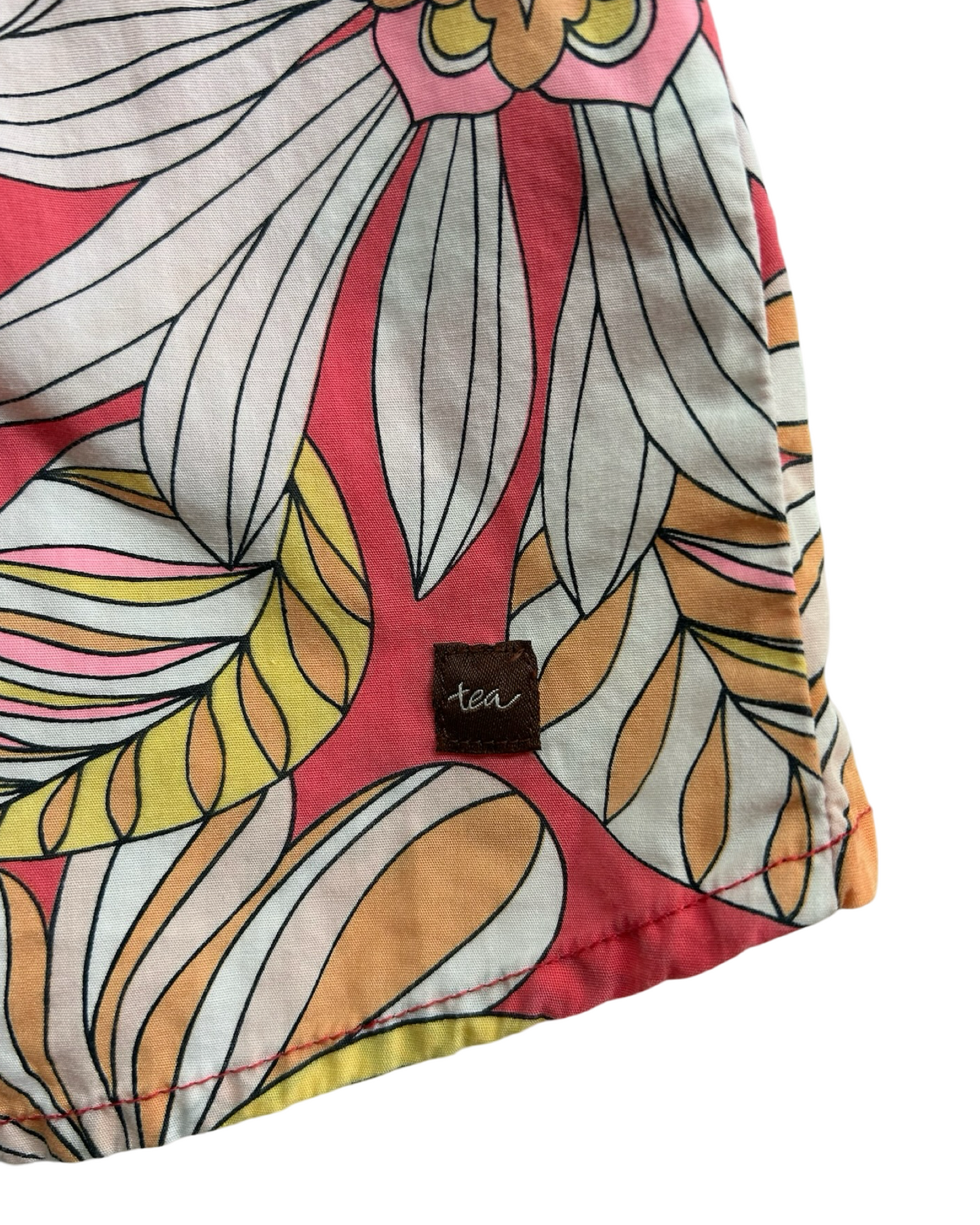 4T Toddler Girl Tea Collection Coral Floral Dress