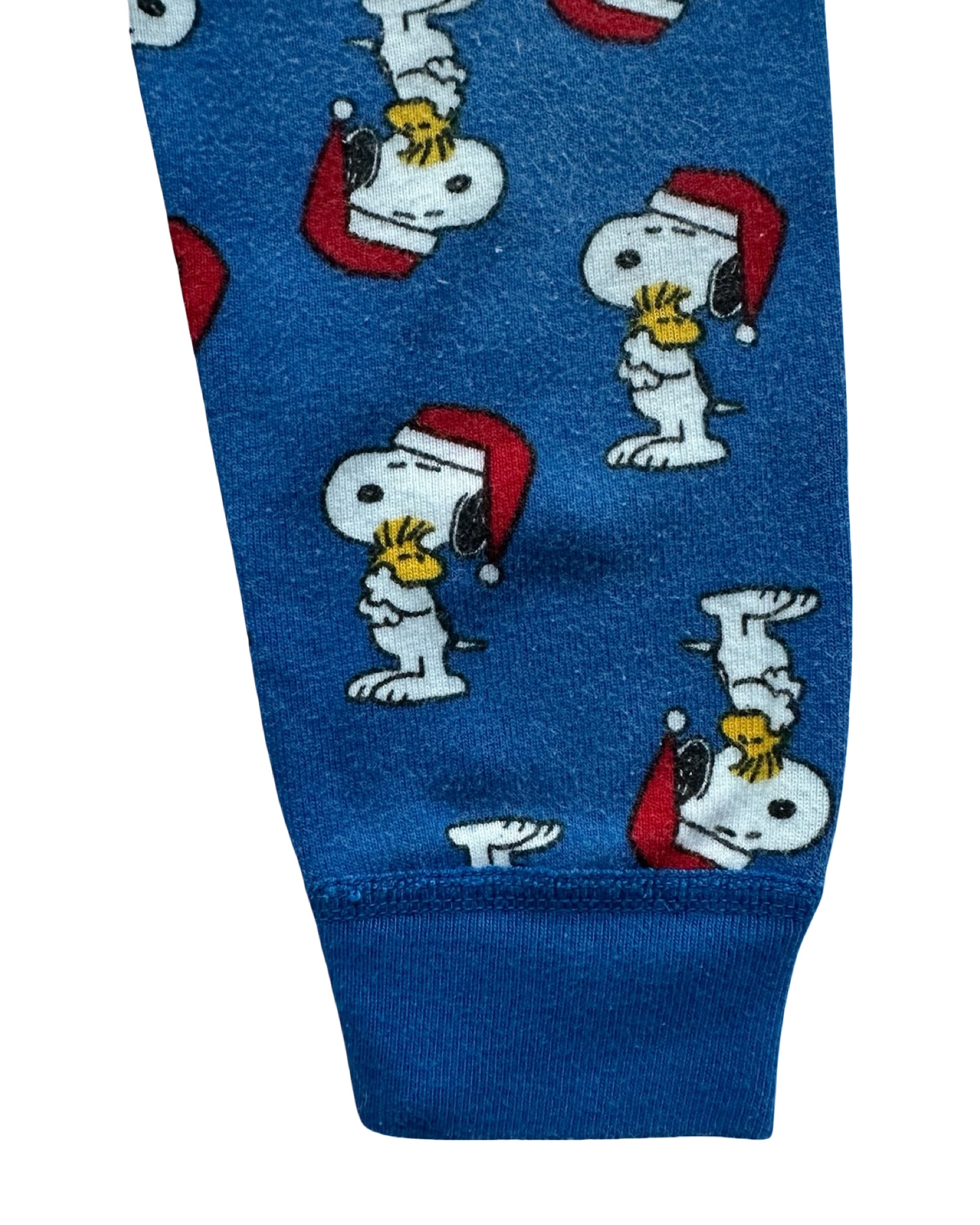 2T Toddler Boys Hanna Andersson Peanuts Snoopy Santa Hat Christmas Jammies, Pjs 2 Pieces Set.