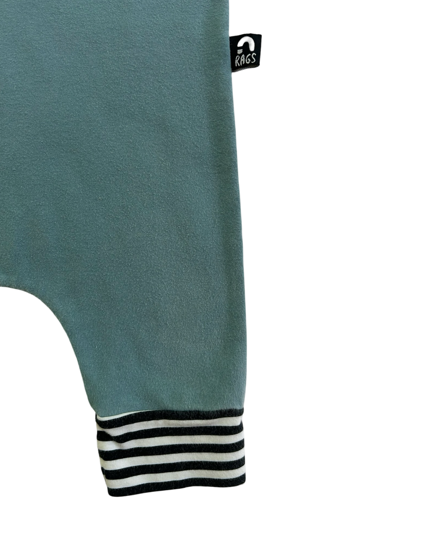 3T /4T Toddler Boy / Girl RAGS to Raches Blue Honeycomb Stoked Tank Romper