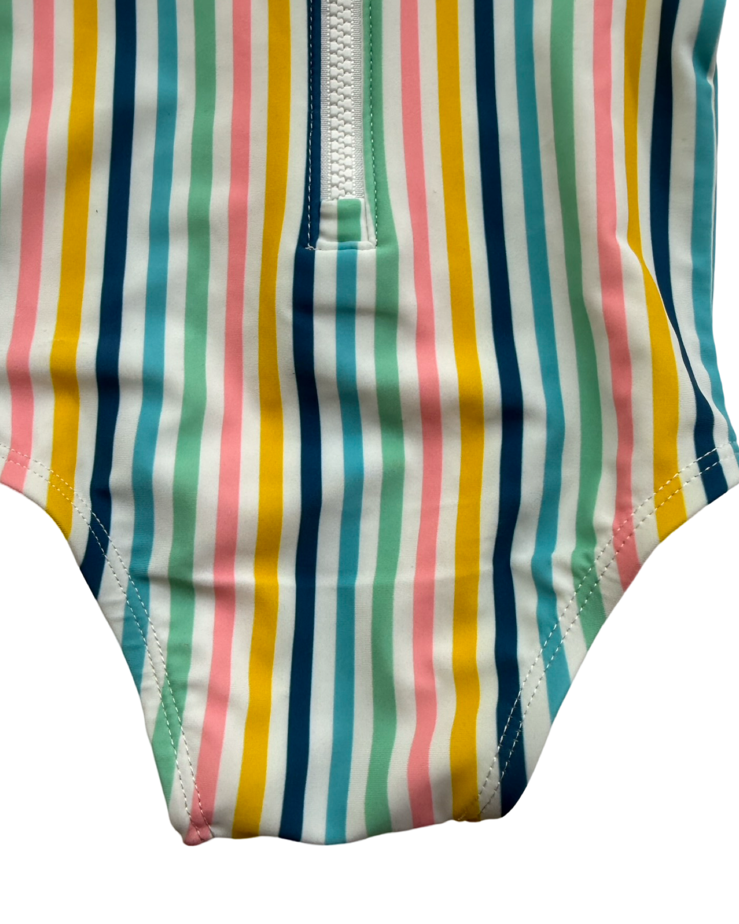 0-3M Baby Girl Old Navy Striped RashGuard Swim Suit