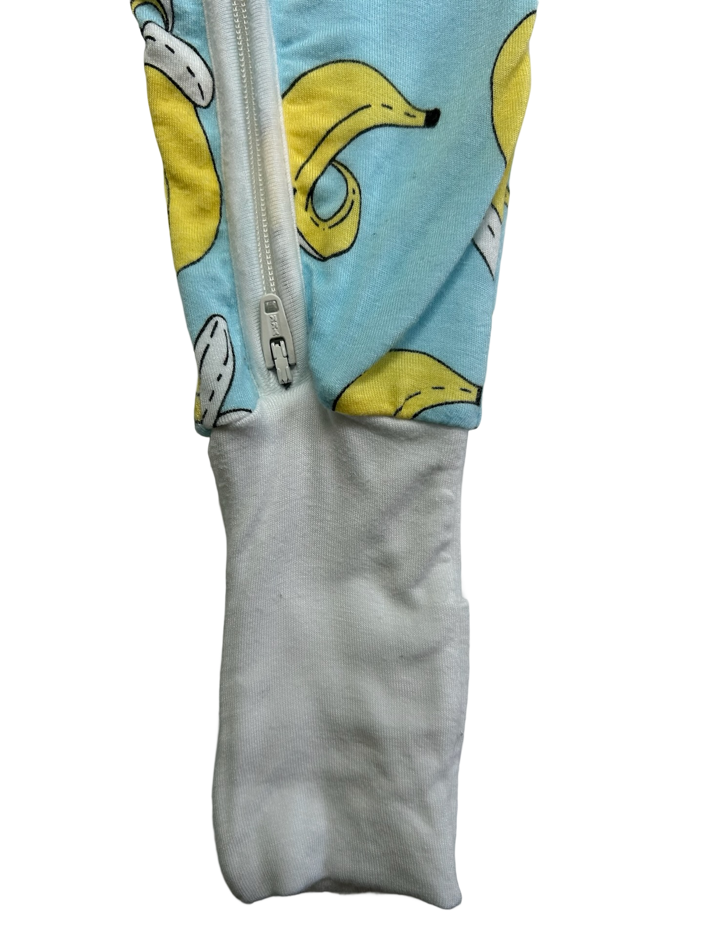 12M - 18M Baby Boy’s Little Sleepies Bananas Bamboo Viscose Zippy PJs, One Piece.