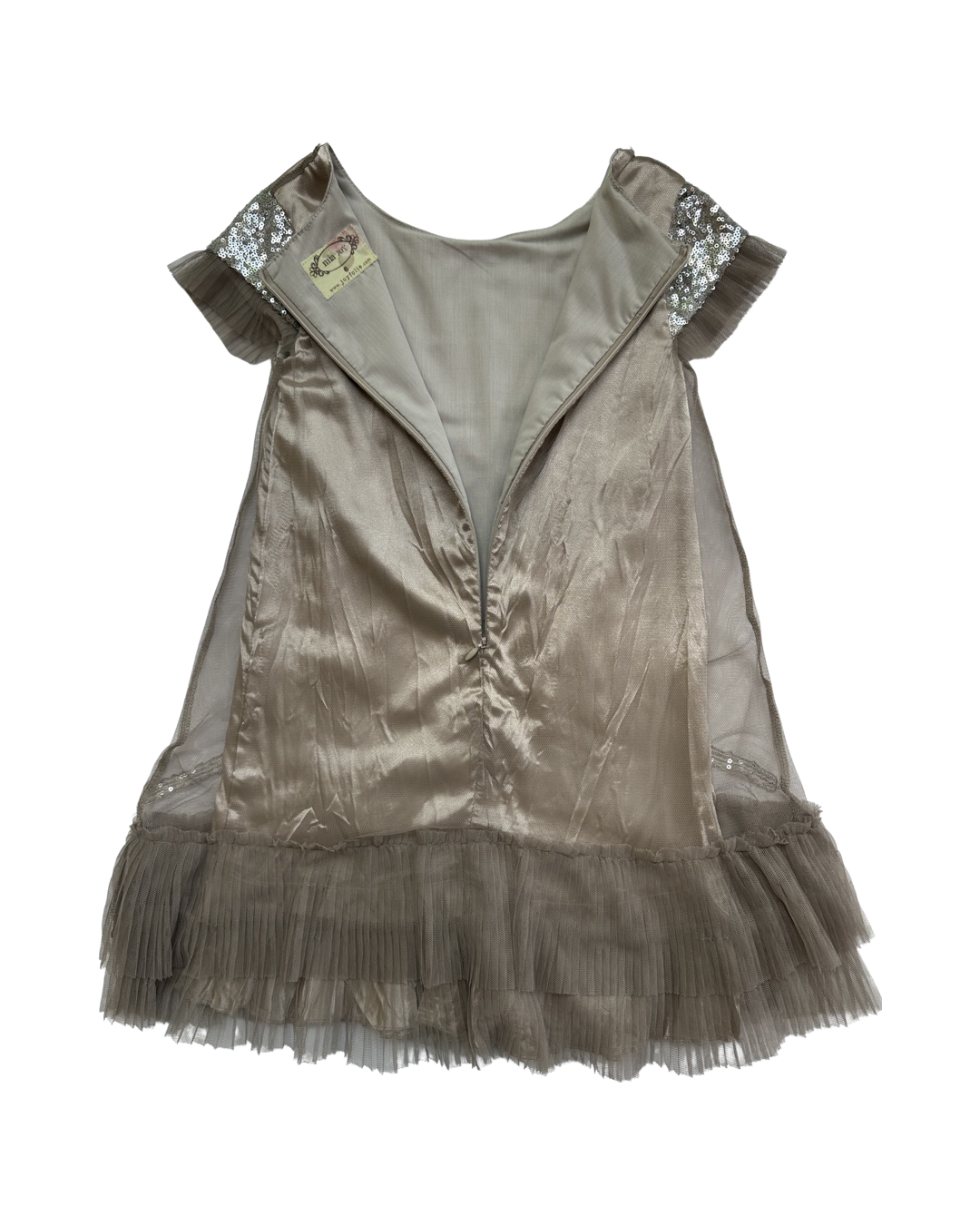 6x Girls Mia Joy by Joyfolie Retro Beaded Champagne Fancy New Years Eve / Christmas Dress