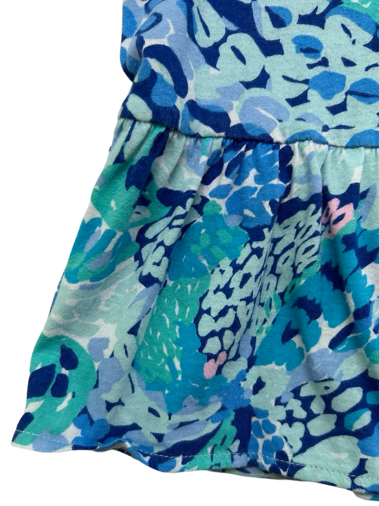 L (8-10 Years) Lilly Pulitzer Youth Girls Jane Shift 3/4 Sleeve Dress Deep Indigo With Zipper.