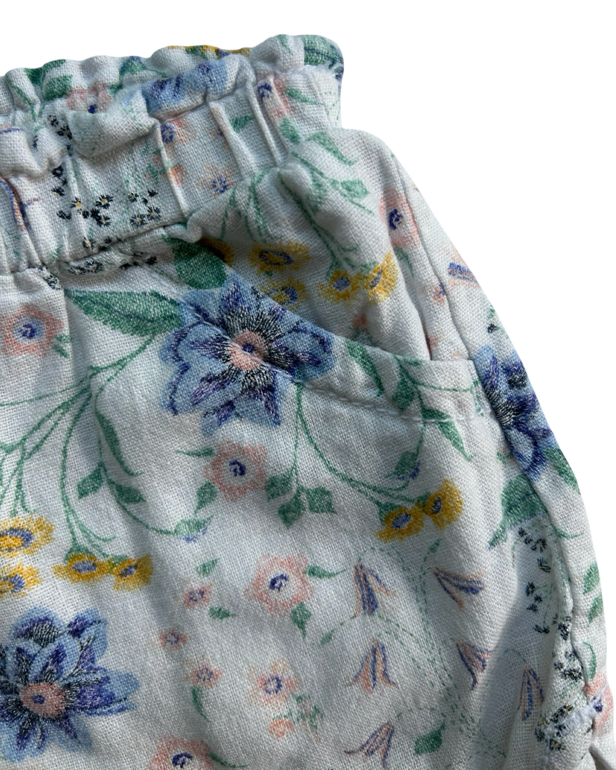 4T-4A Toddlers Girls Old Navy Floral Pull-On Waistband Short.