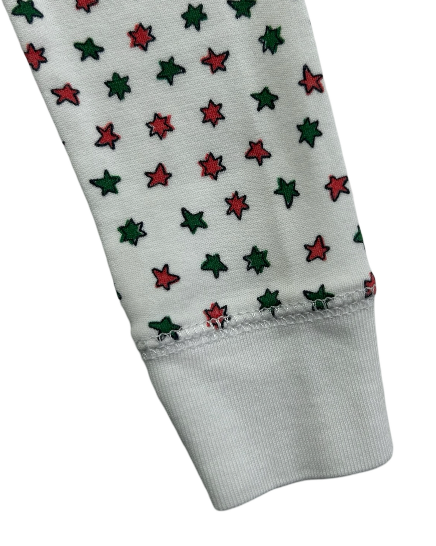 8Y Young Girls Roller Rabbit Christmas ⭐️ Red ⭐️ Green ⭐️ Stars Pjs Top Only One Piece.