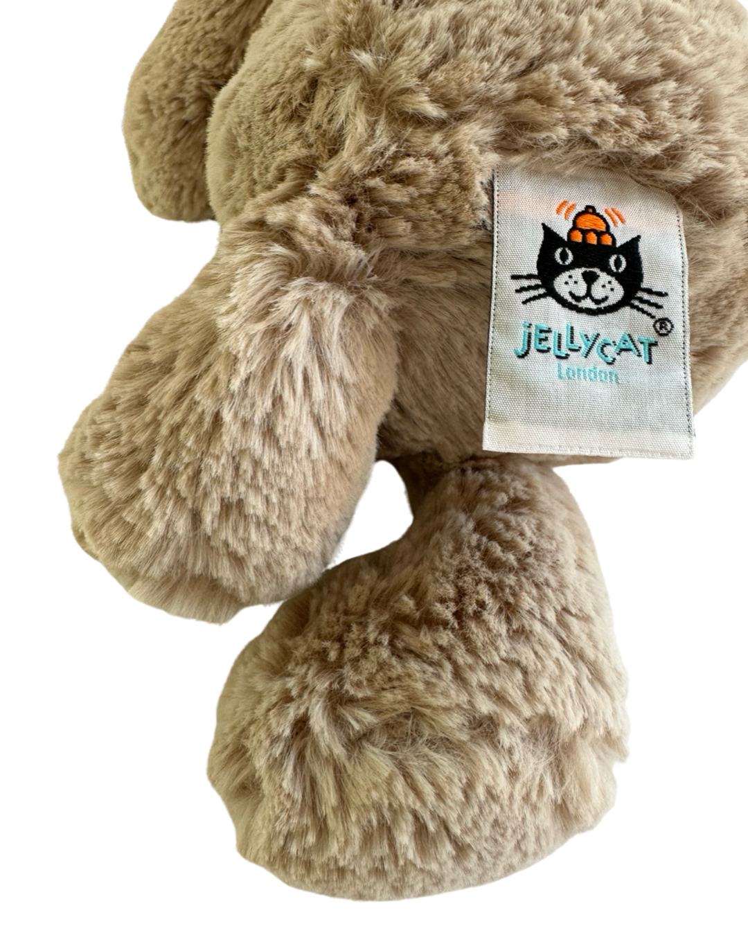 NWT Jellycat London 12" Beige Bashful Bunny Plush Lovey Toy