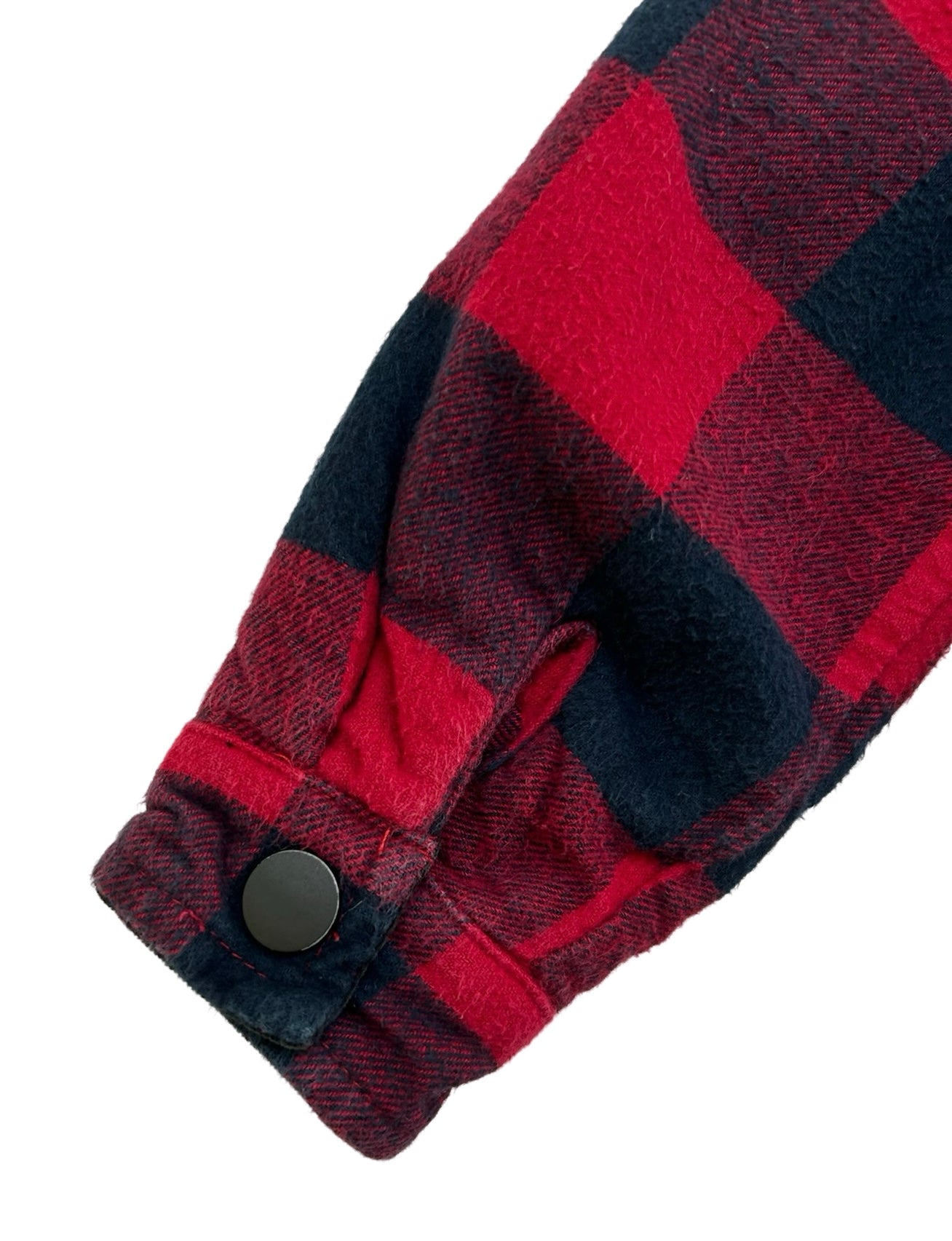 18M-24M Baby Boy Little Bipsy Long Sleeve Plaid Shacket Top Fleece Lined