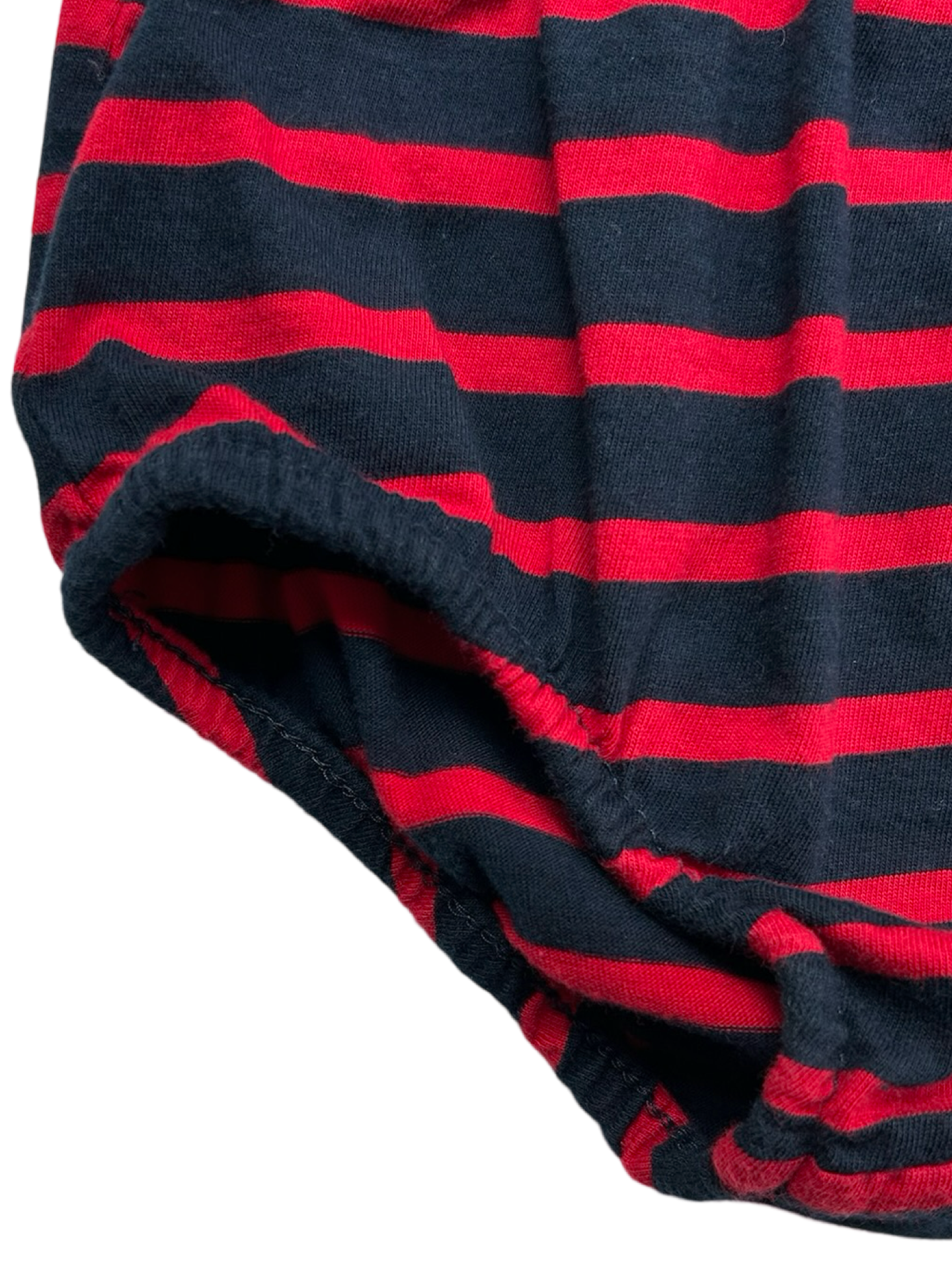 6M Baby Girl Ralph Lauren Striped Shirt Lace Peplum Logo Dress / Bloomers 2 Pieces Set.
