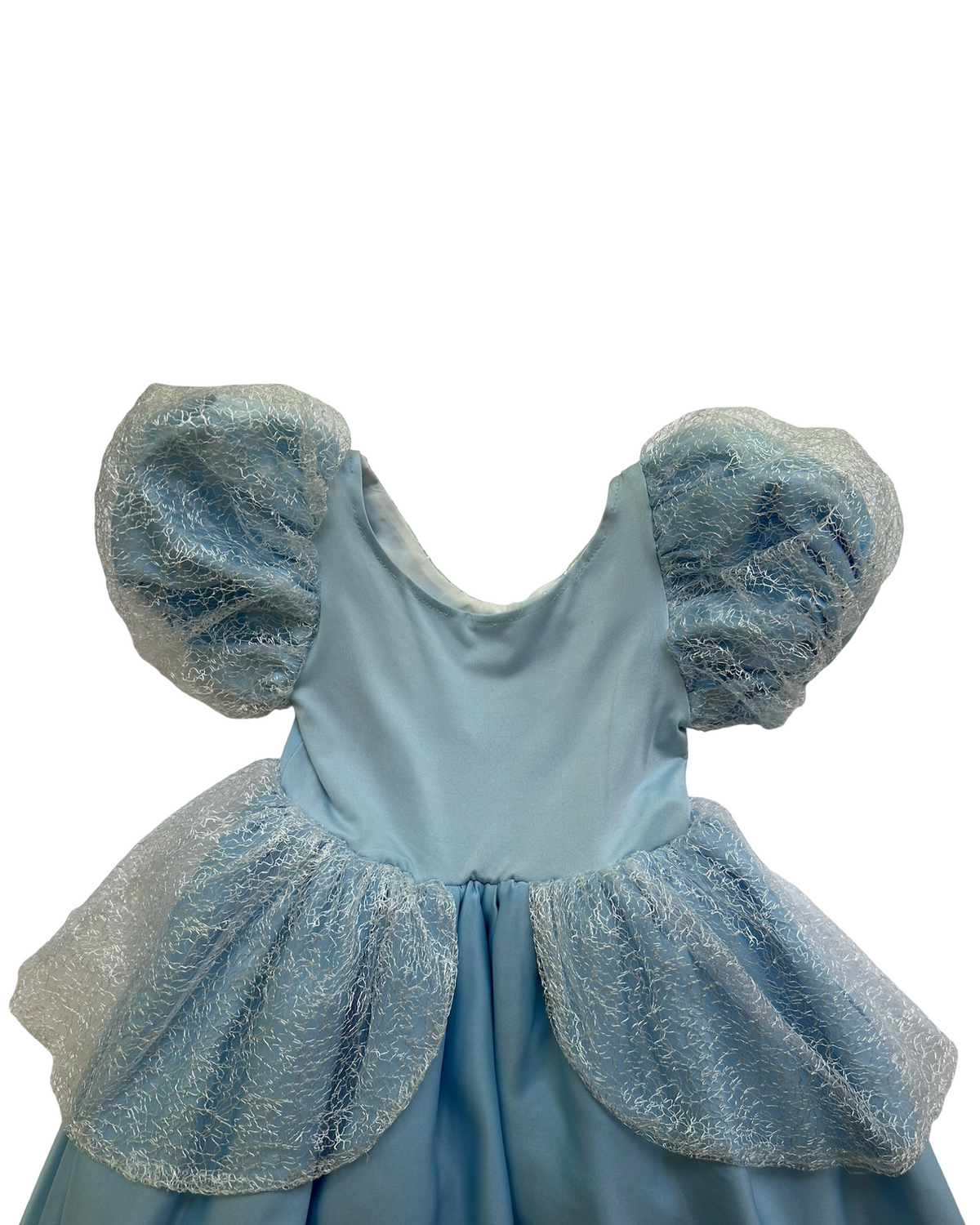 2T-3T (110-cm) Toddler Girl Disney Cinderella Gown Halloween With Laces Dress.