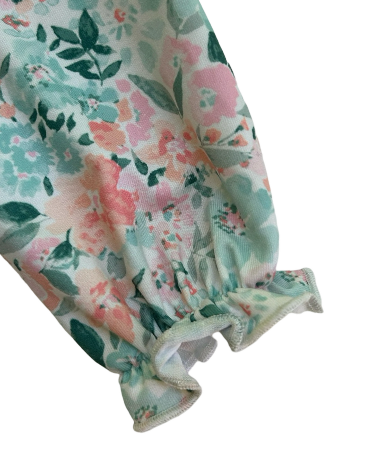 3M Baby Girls Busy Bees Smocked Floral Bubble Romper.