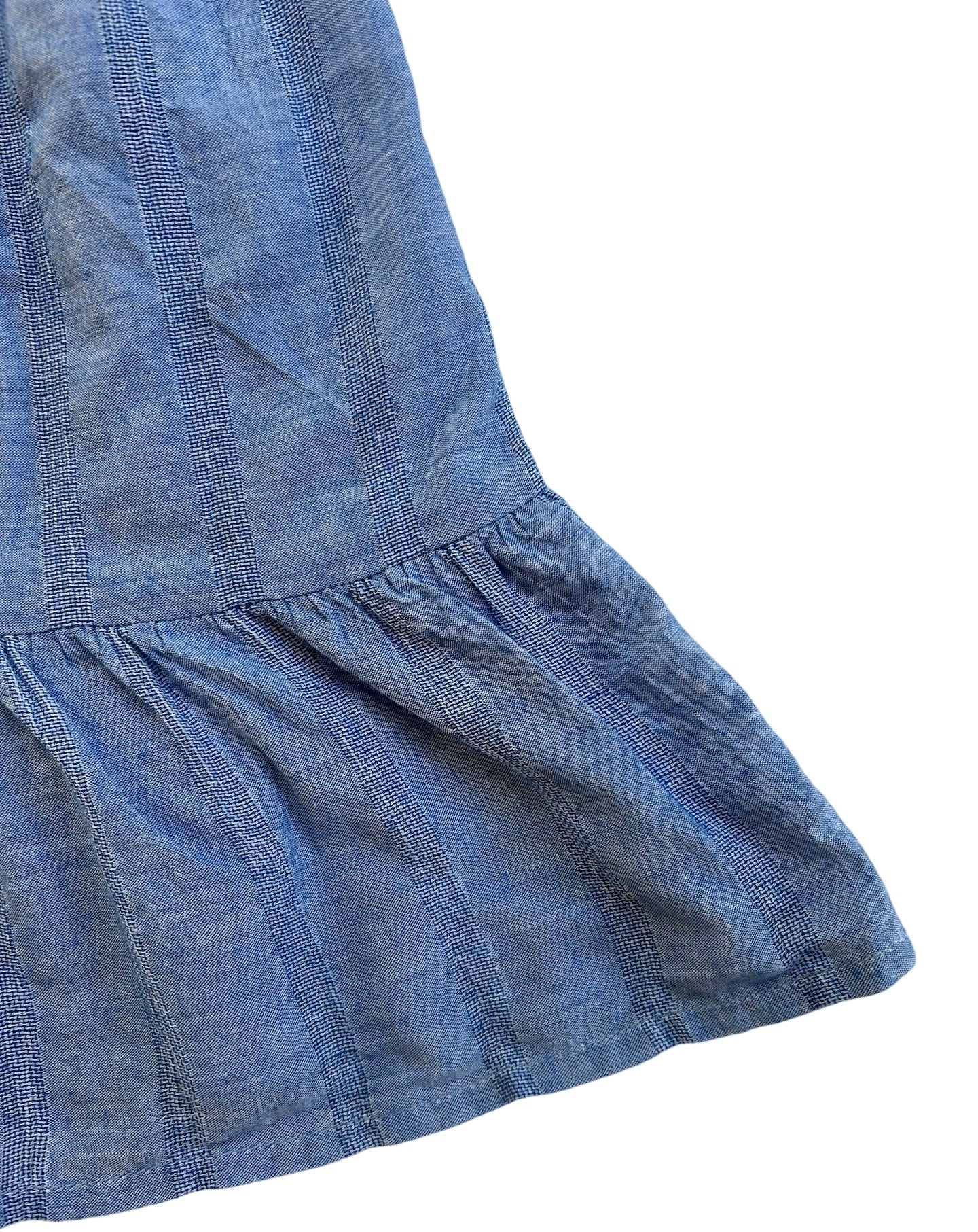 S6/6X Girl Cat & Jack Blue Tie Back Sleeveless Woven Dress.NWT