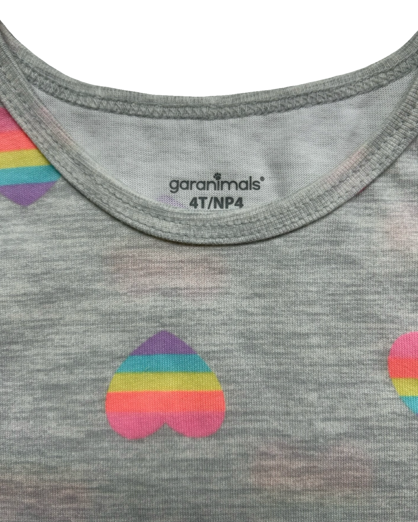 4T Toddlers Girls Garanimals Heart Tank Top