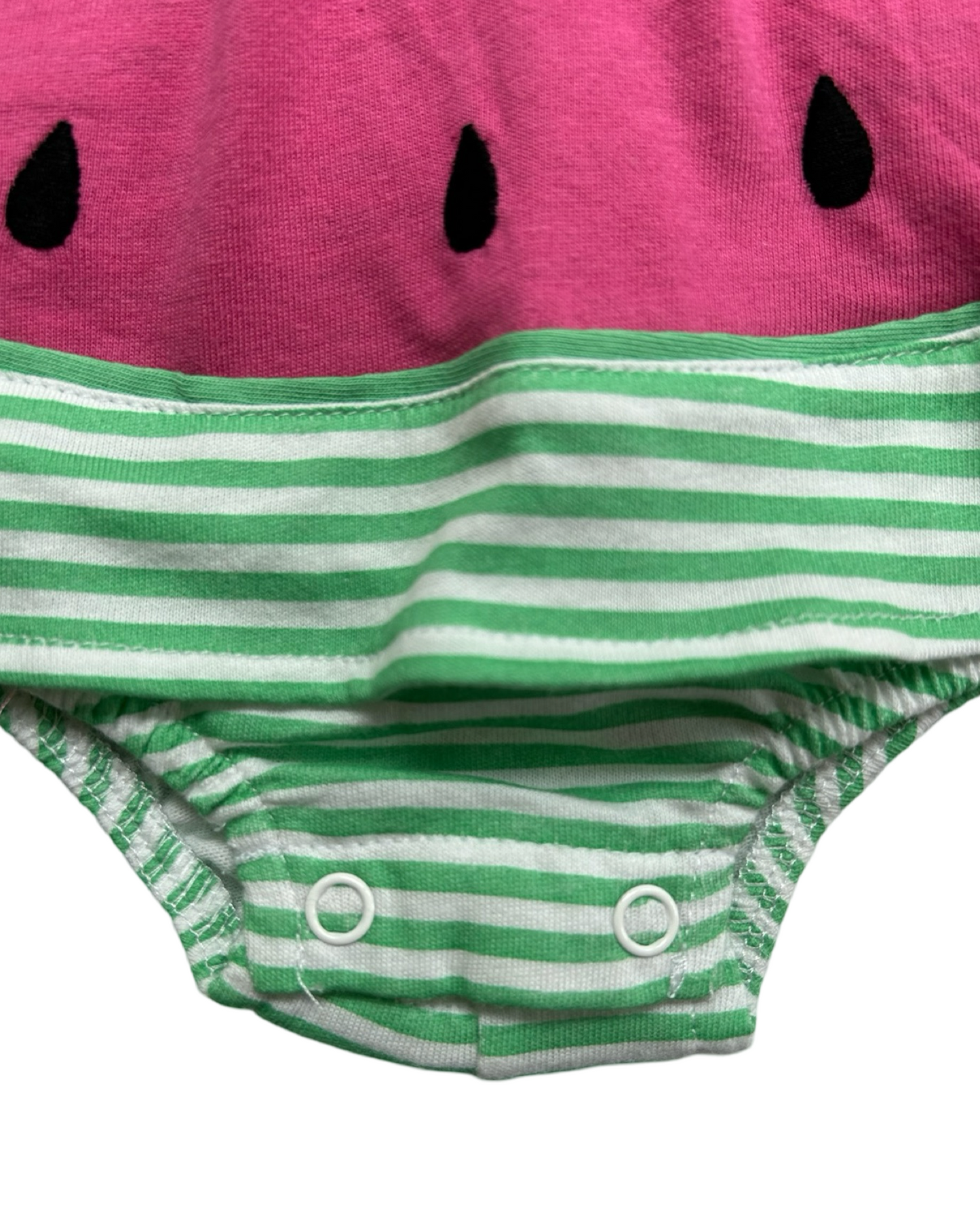3-6M Baby Girl Pink First Impressions Watermelon Onesie Dress